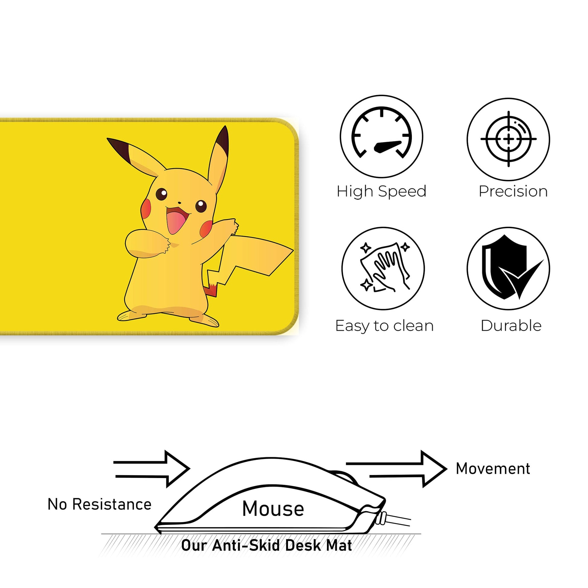 Pikachu - E-XL Mousepad image 3