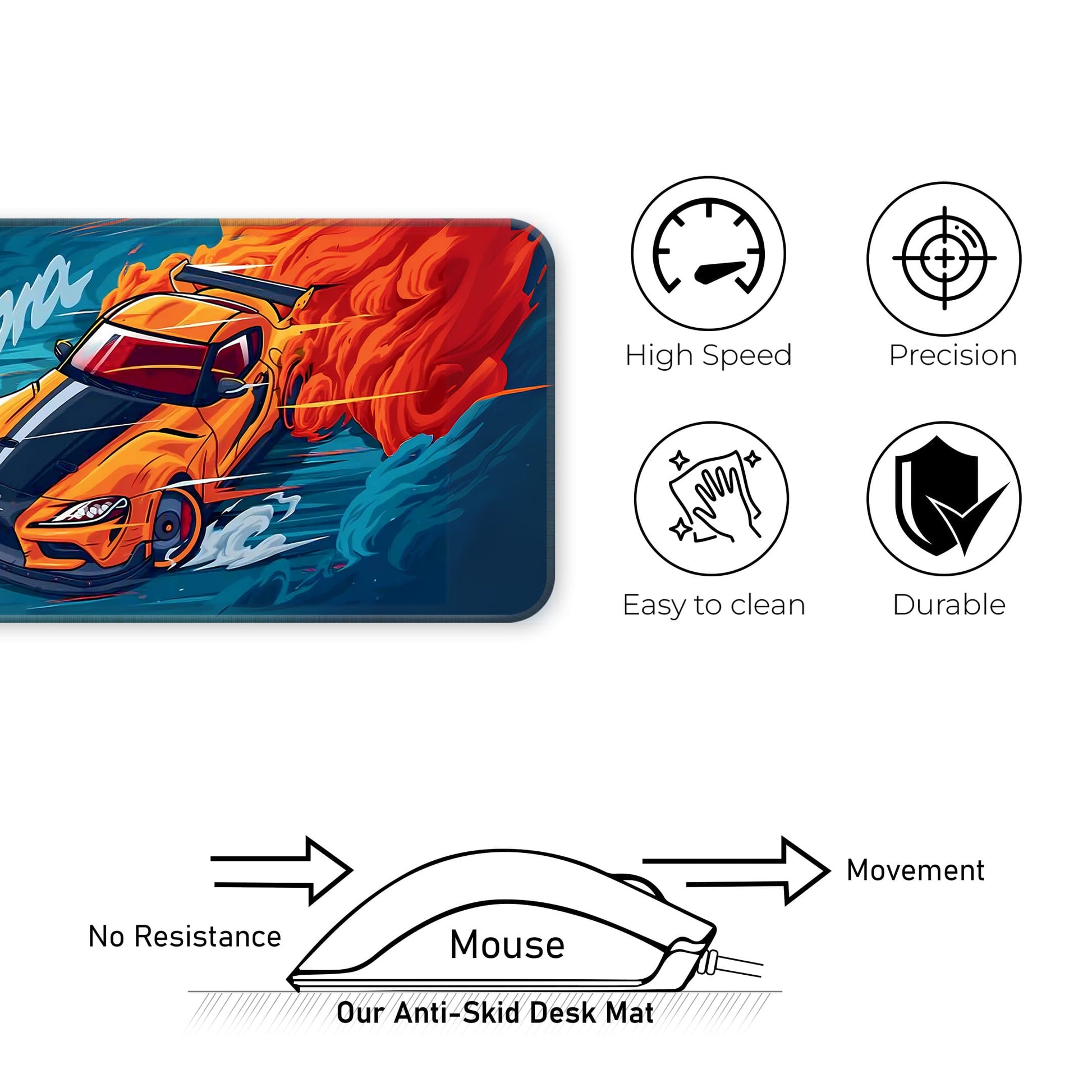 Toyota Supra - E-XL Mousepad image 3