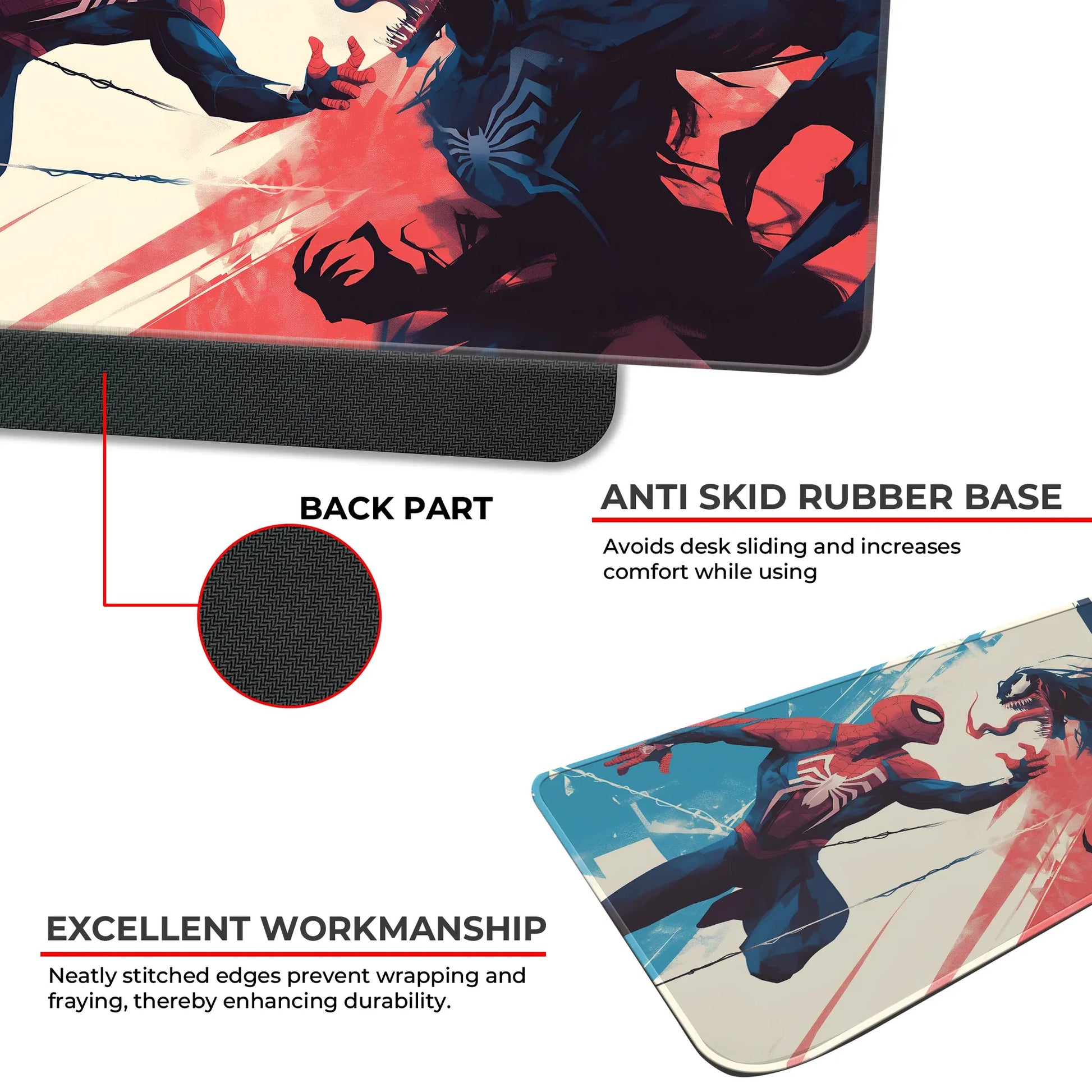 Spiderman vs Venom - E-XL Mousepad image 2