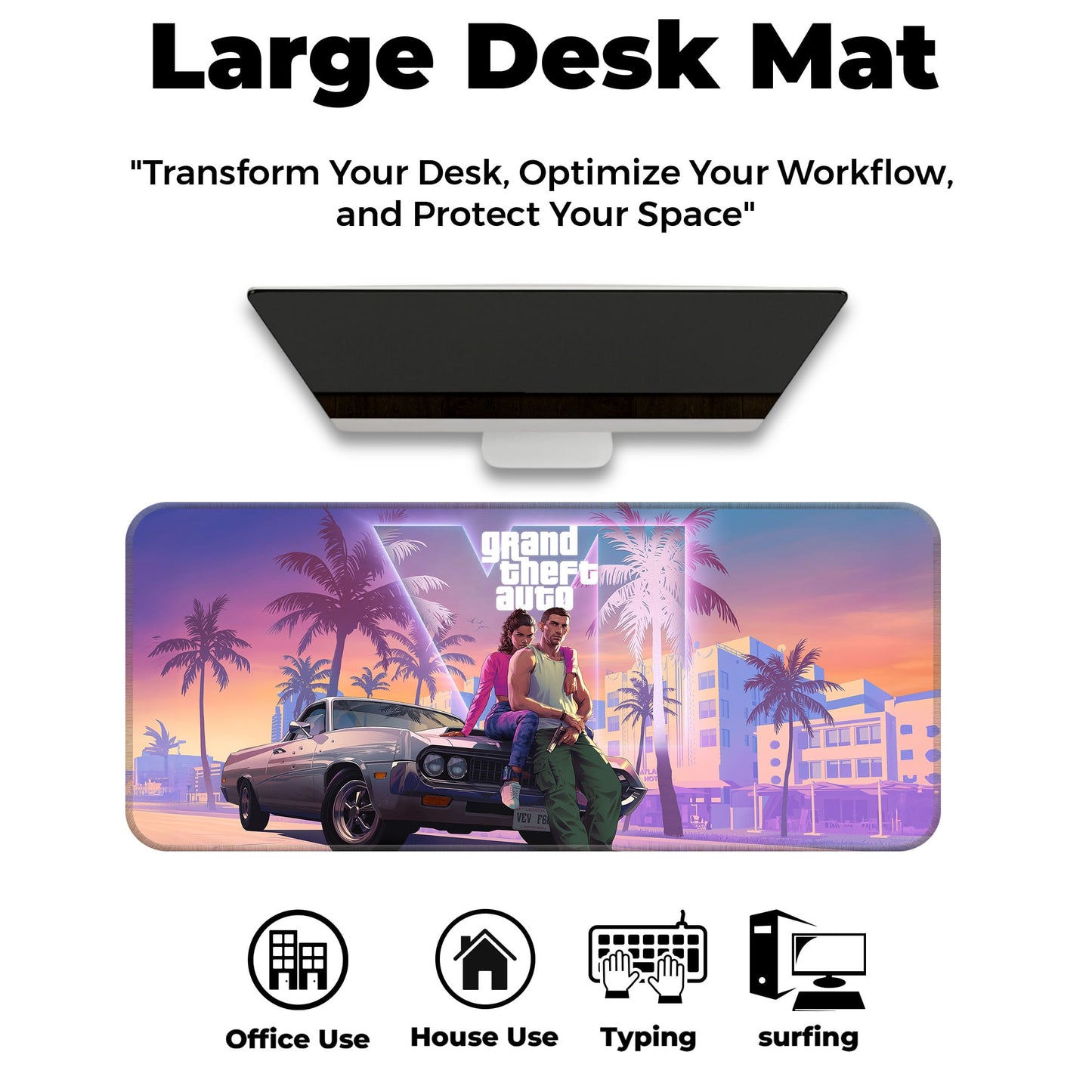 GTA VI - III - E-XL Mousepad image 5