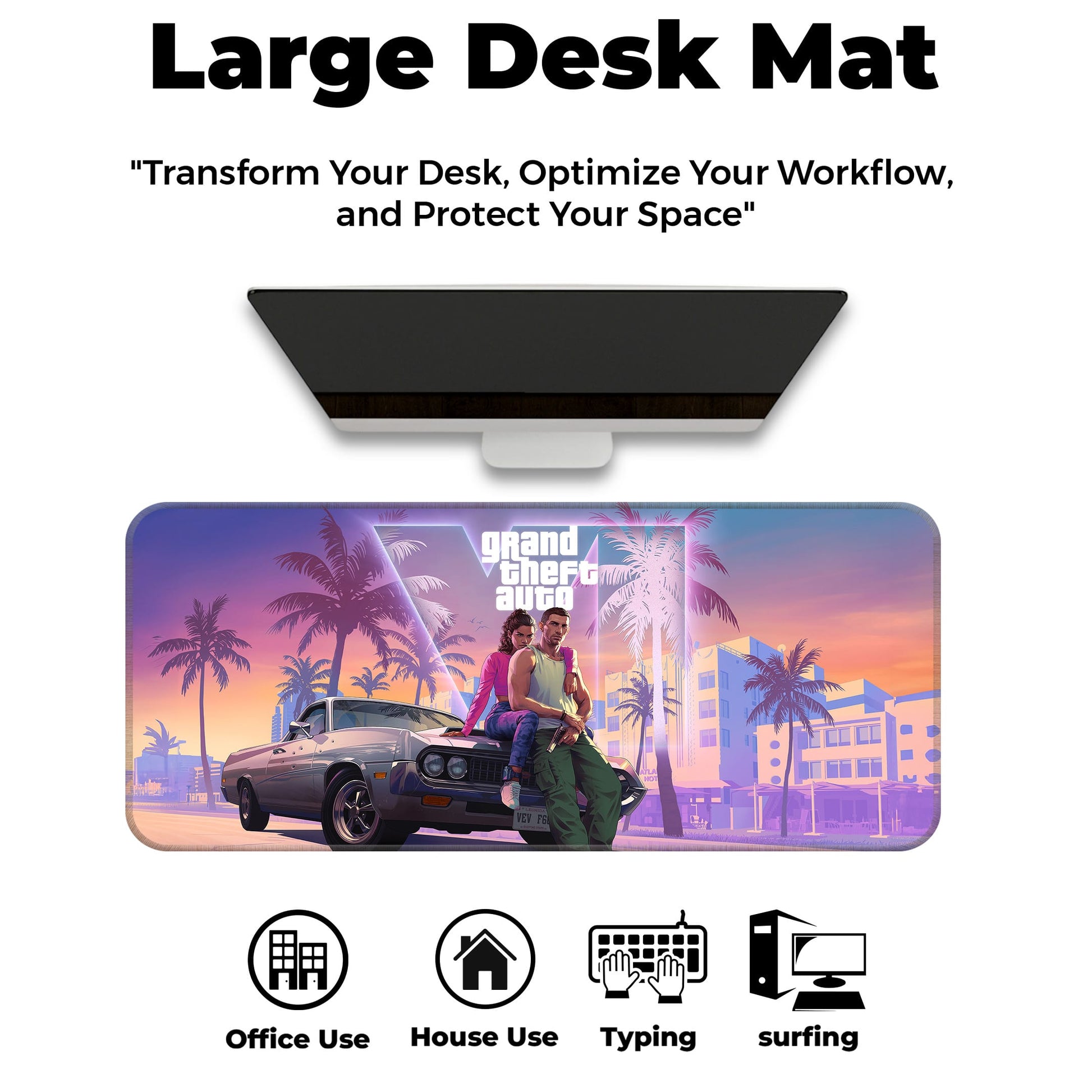 GTA VI - III - E-XL Mousepad image 5