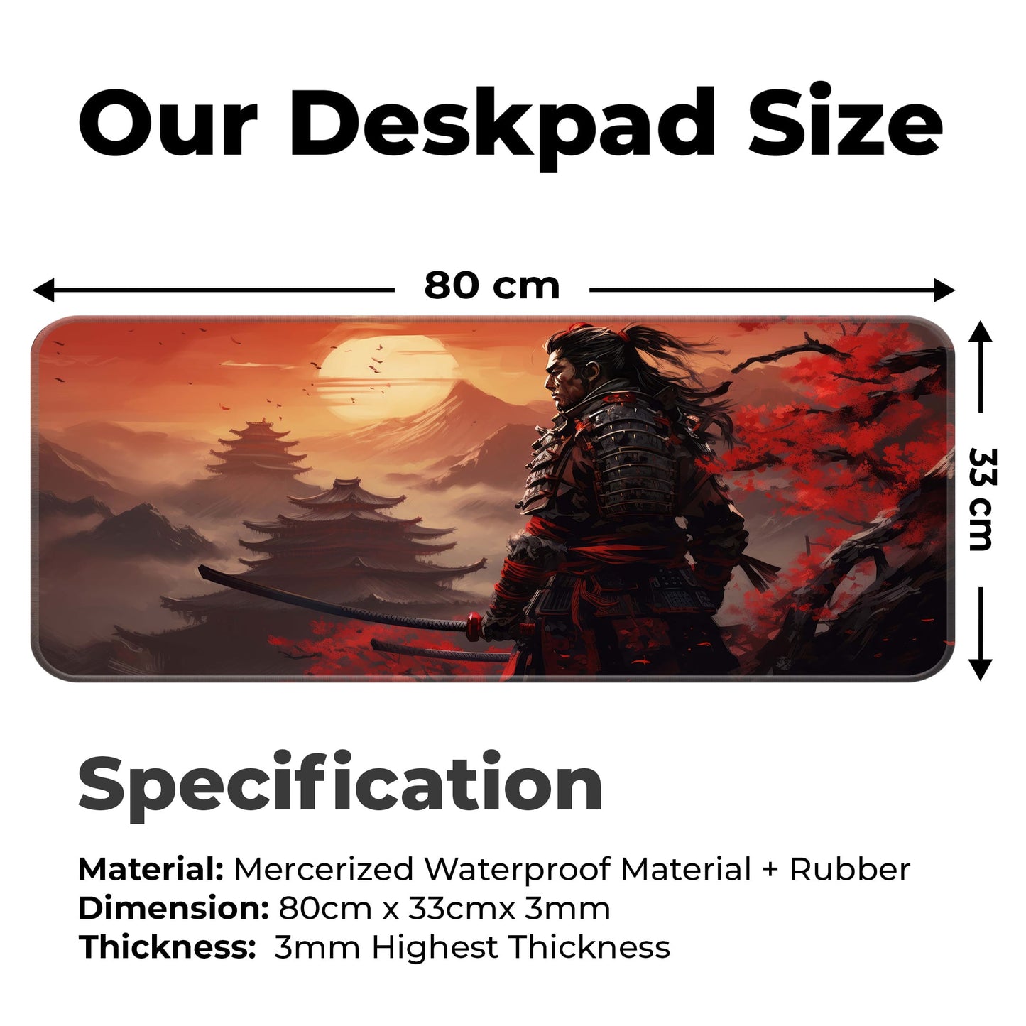 Japanese Samurai - E-XL Mousepad image 1