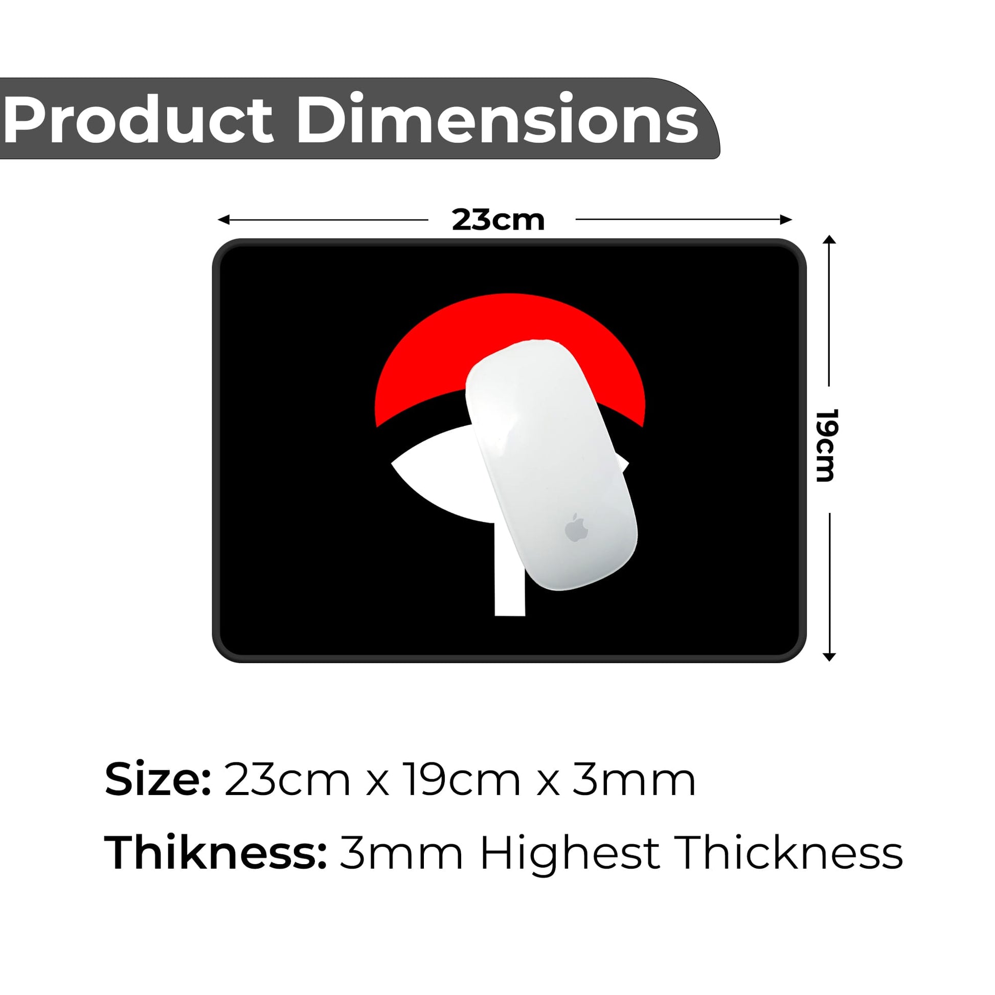 Uchiha Clan Crest - S Size Mousepad image 1