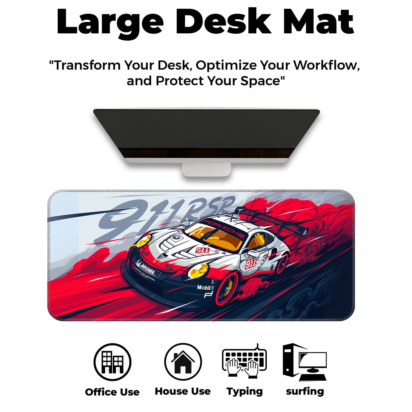 Porshe 911 - E-XL Mousepad image 5