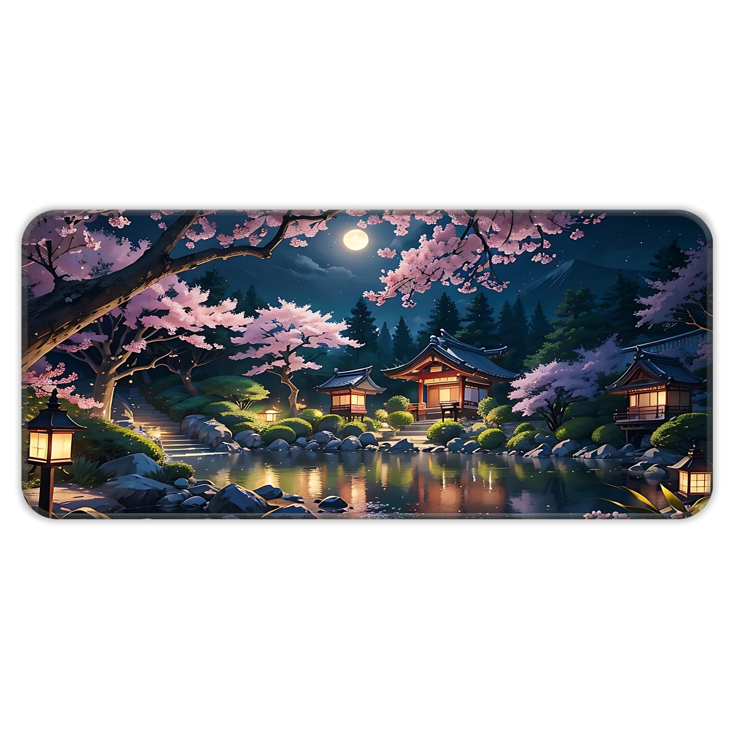 Japanese Festive Night - E-XL Mousepad image 0