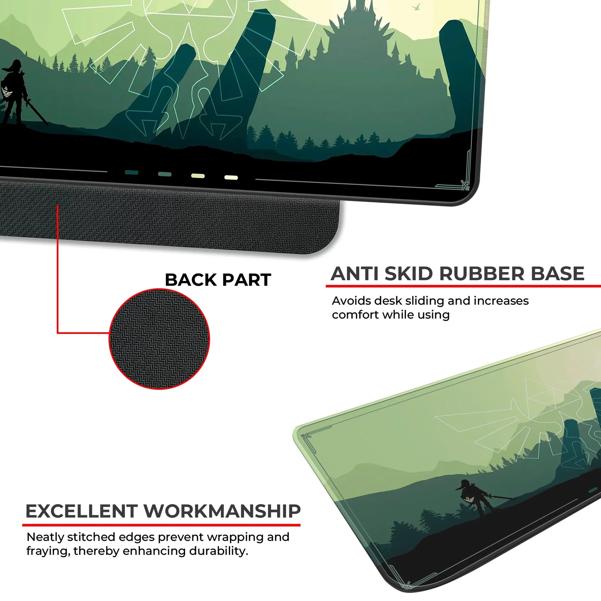 Zen Forest - Green - E-XL Mousepad image 2