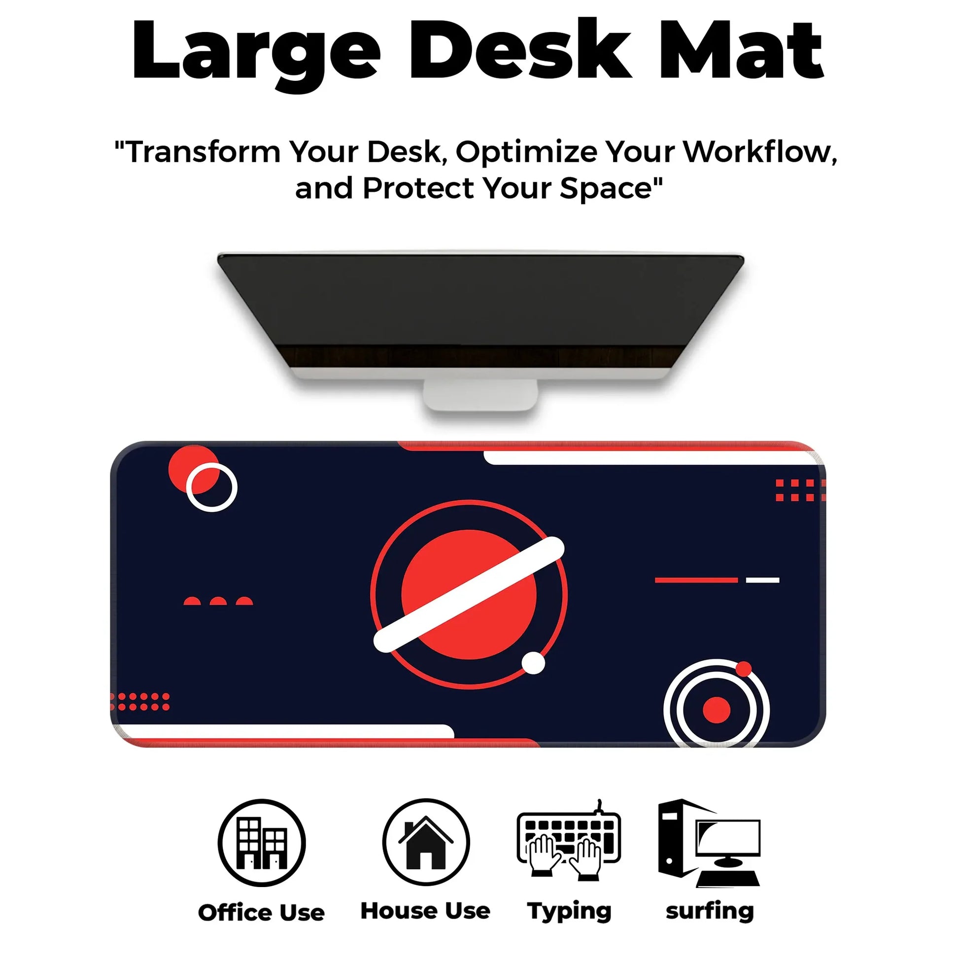 Red Orbit Minimal - E-XL Mousepad image 5