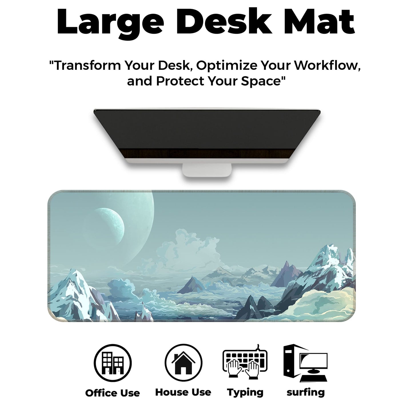 Mountains Landscape - E-XL Mousepad image 5