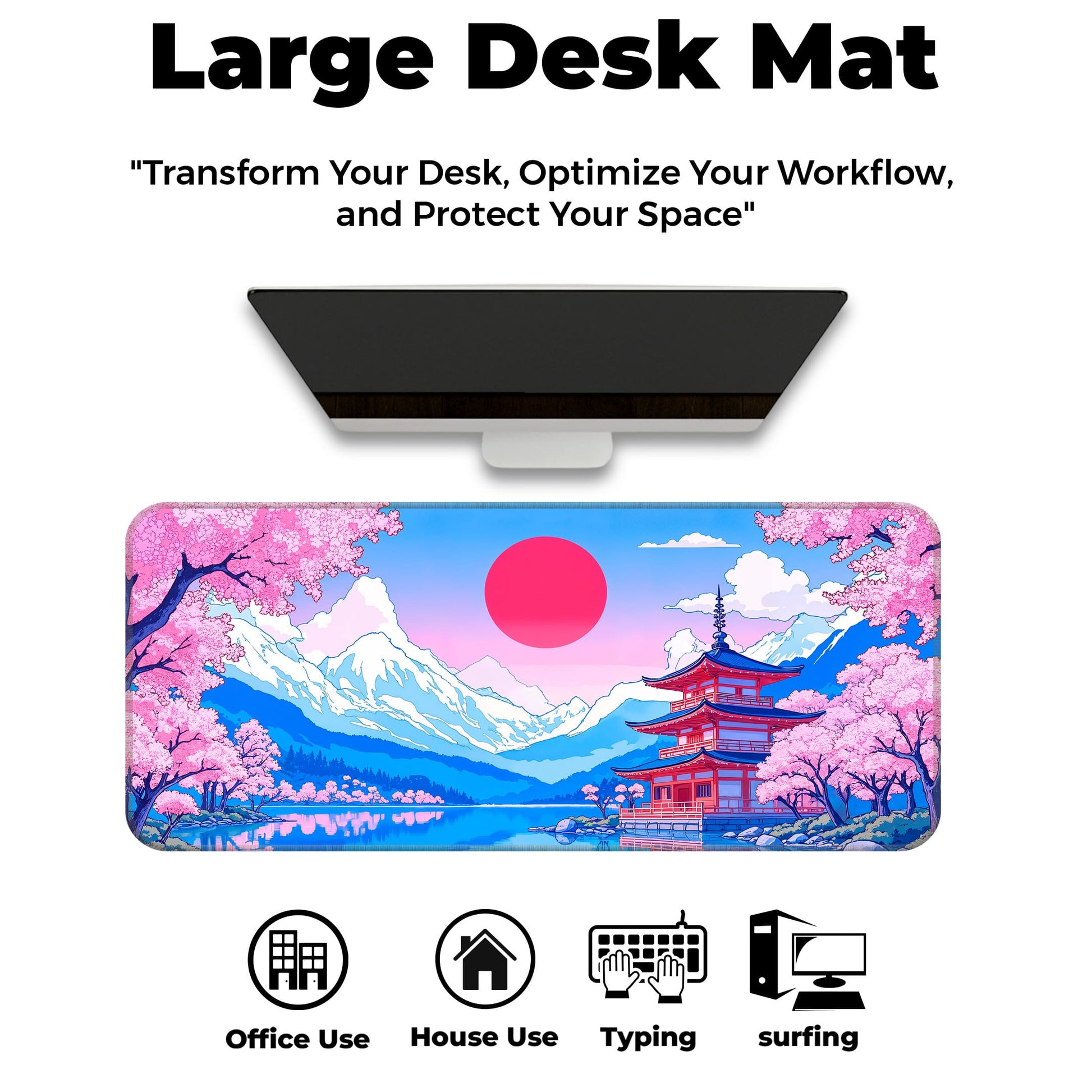 Japanese Temple - E-XL Mousepad image 5