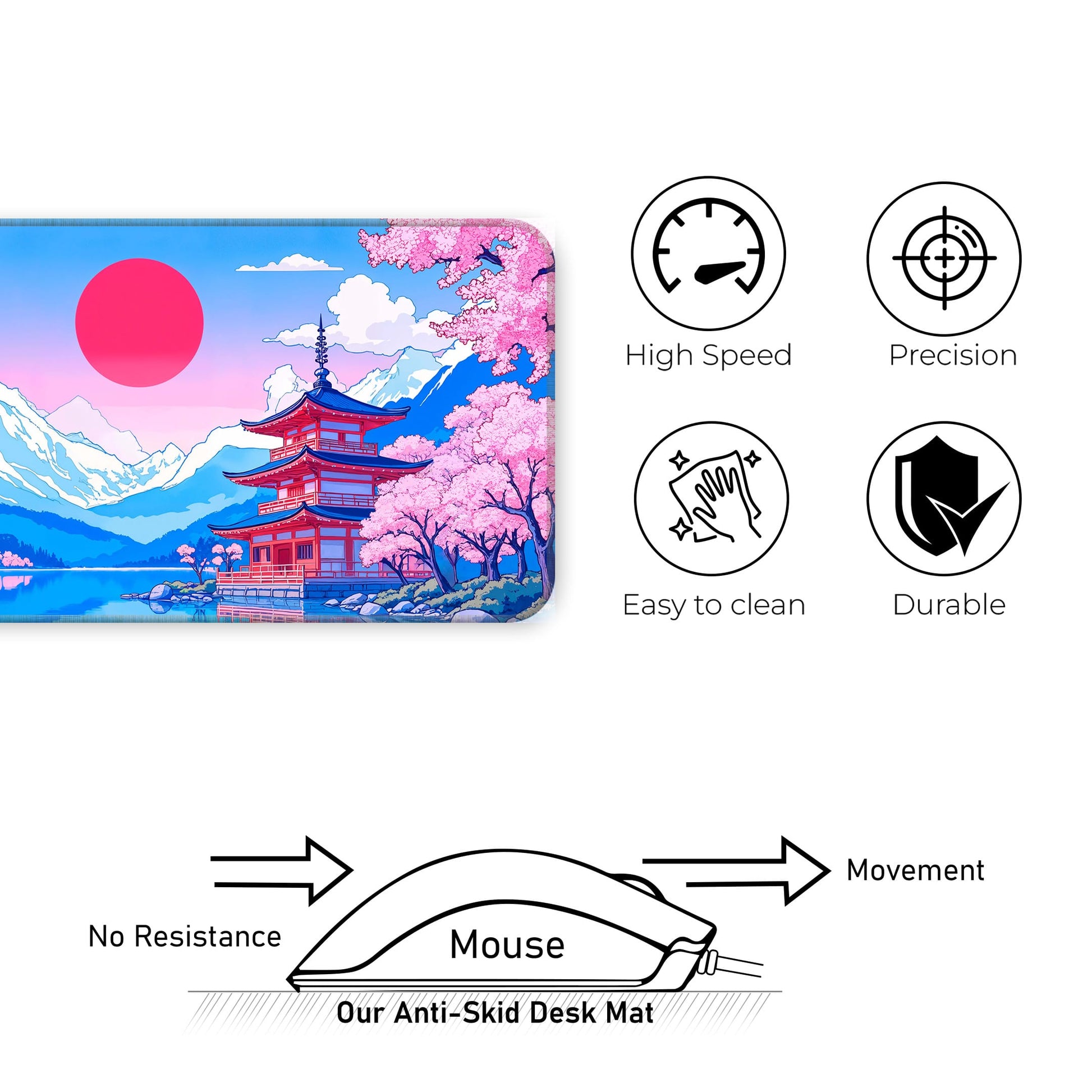 Japanese Temple - E-XL Mousepad image 3