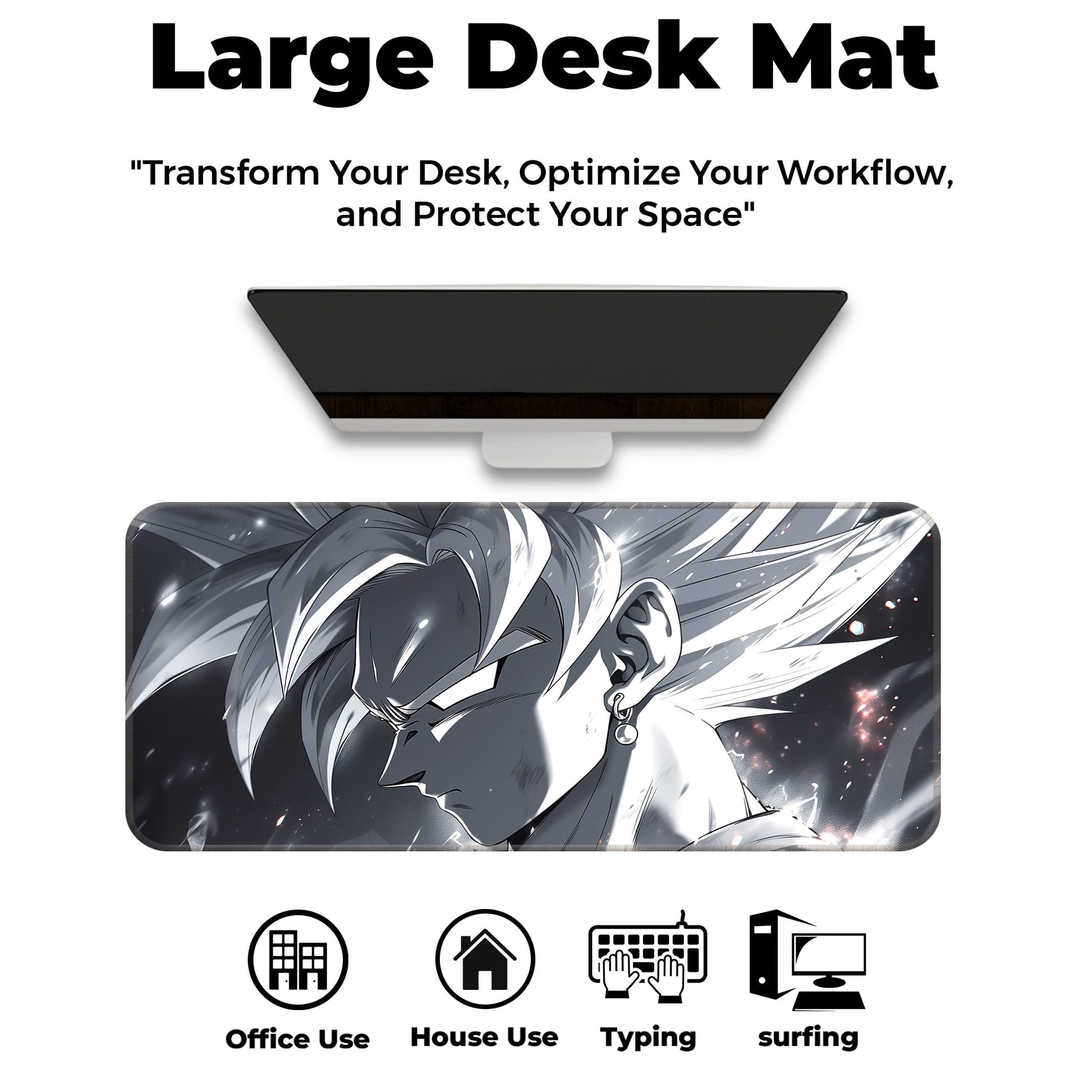 DBZ - Goku Ultra Instinct - E-XL Mousepad image 5