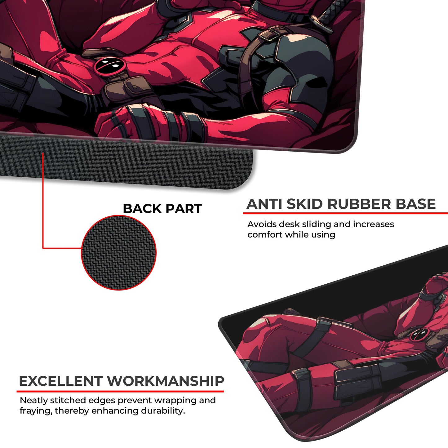 Chilling Deadpool - E-XL Mousepad image 2