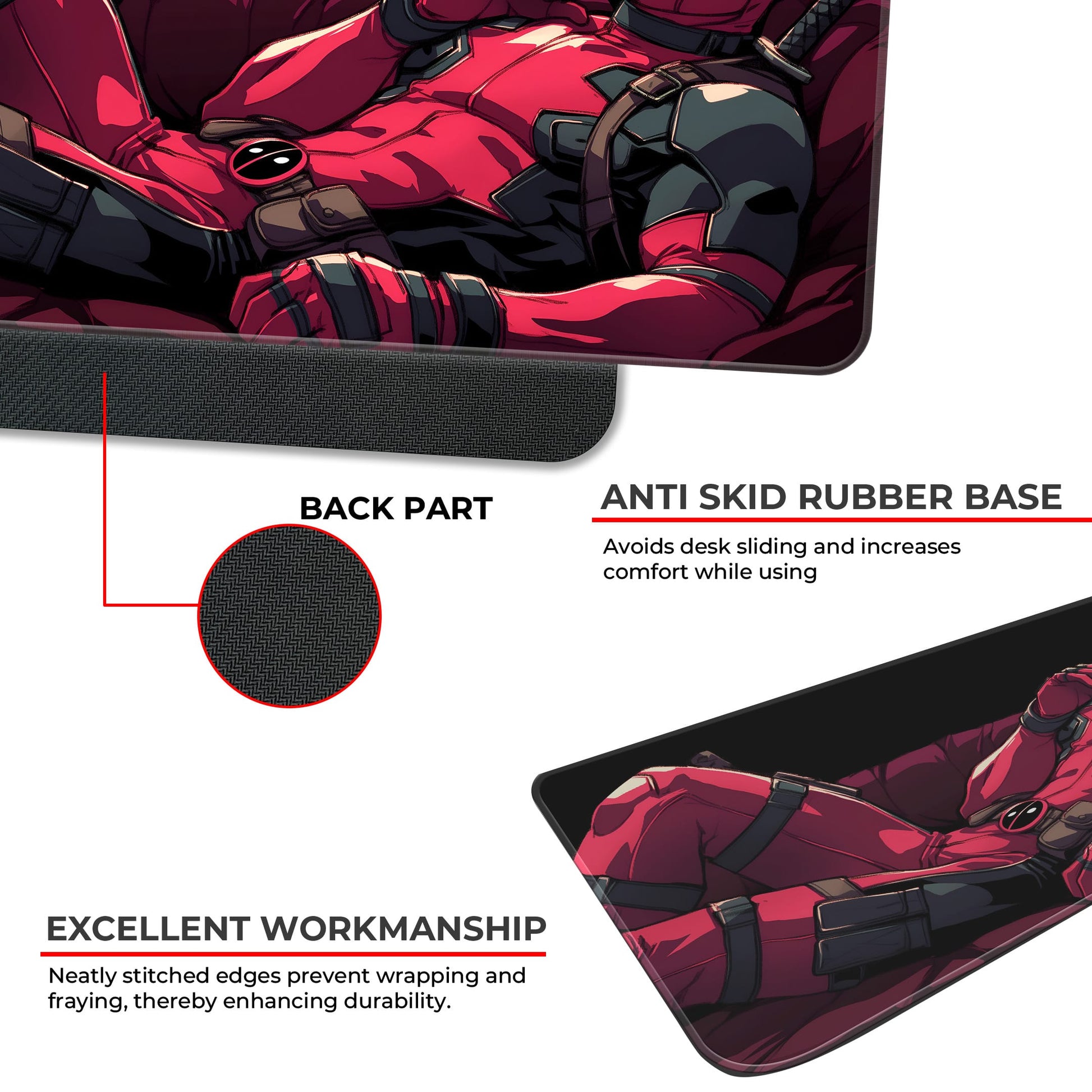 Chilling Deadpool - E-XL Mousepad image 2