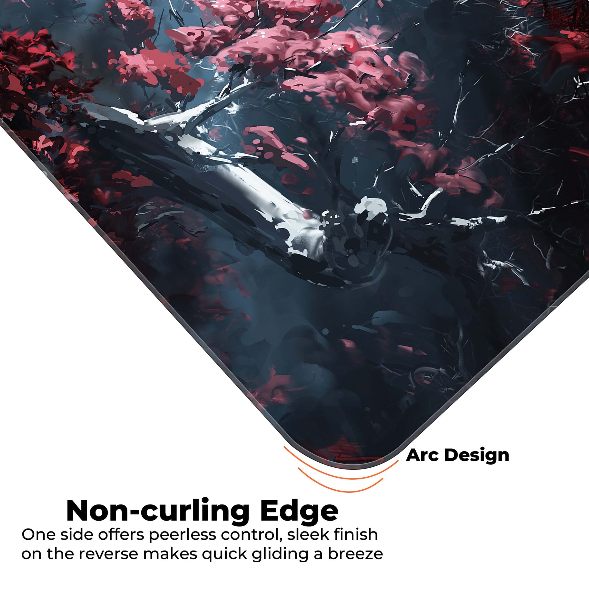 Dark Sakura Art - E-XL Mousepad image 4
