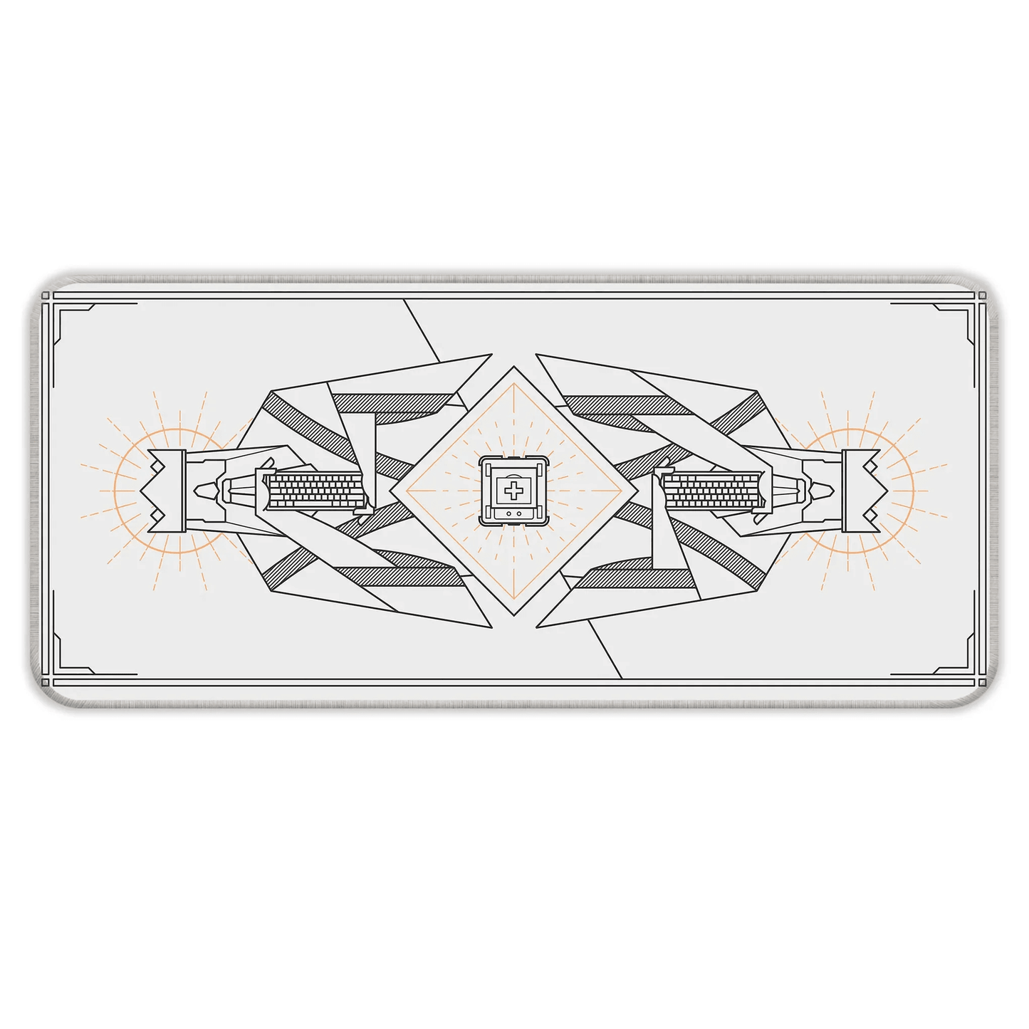 Minimal Keycap - Off White - E-XL Mousepad image 0