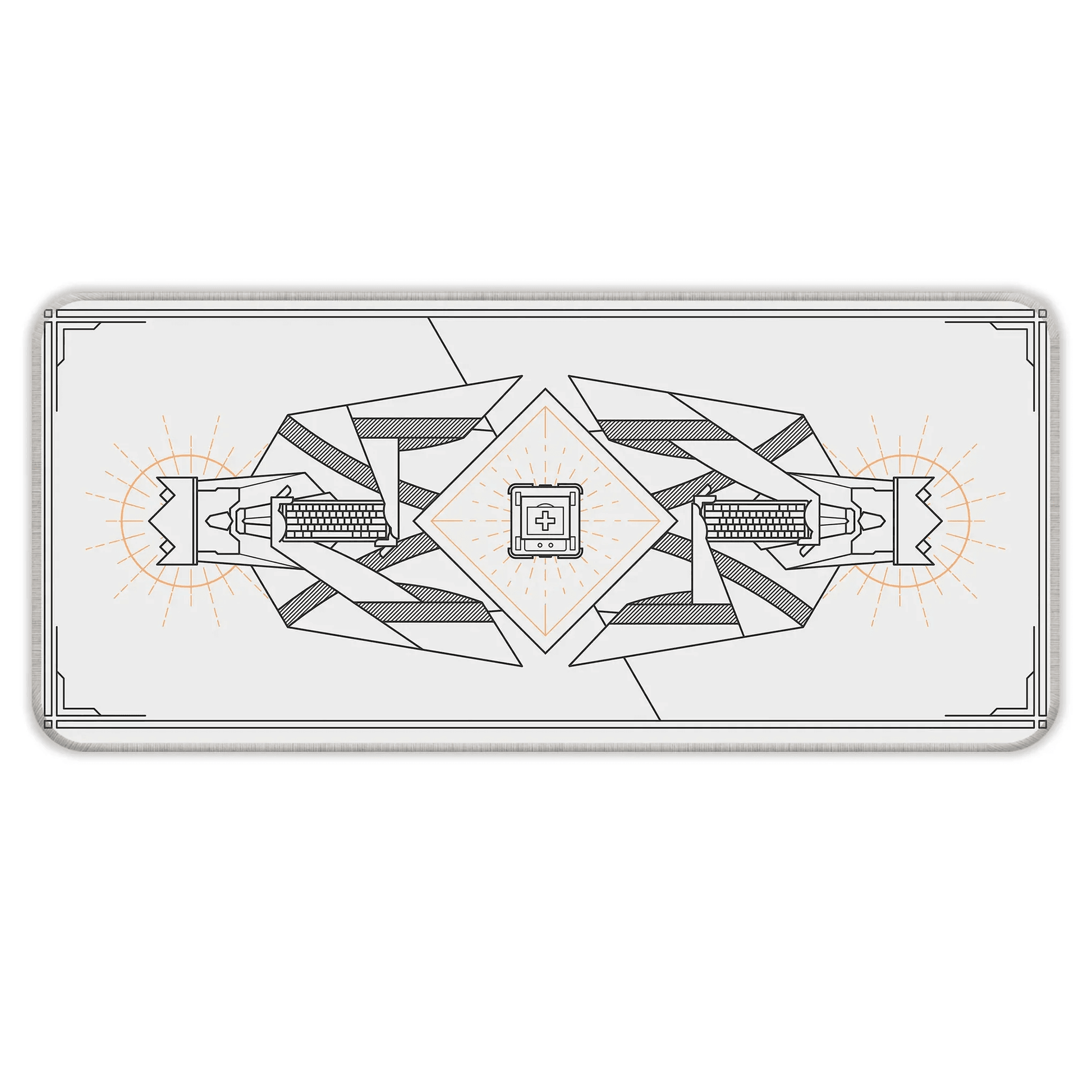 Minimal Keycap - Off White - E-XL Mousepad image 0