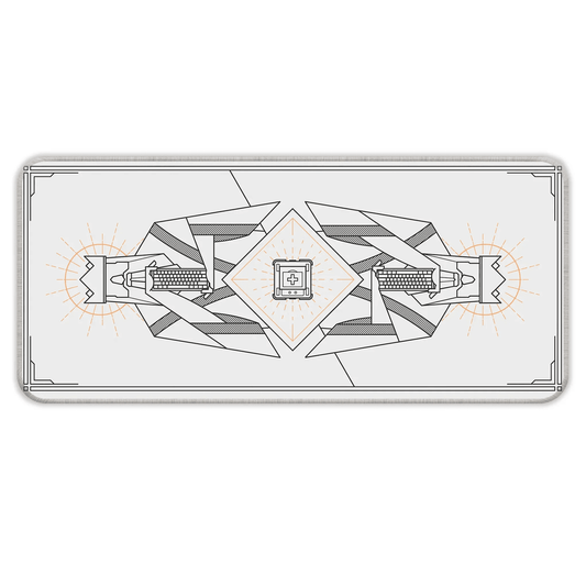 Minimal Keycap - Off White - E-XL Mousepad image 0