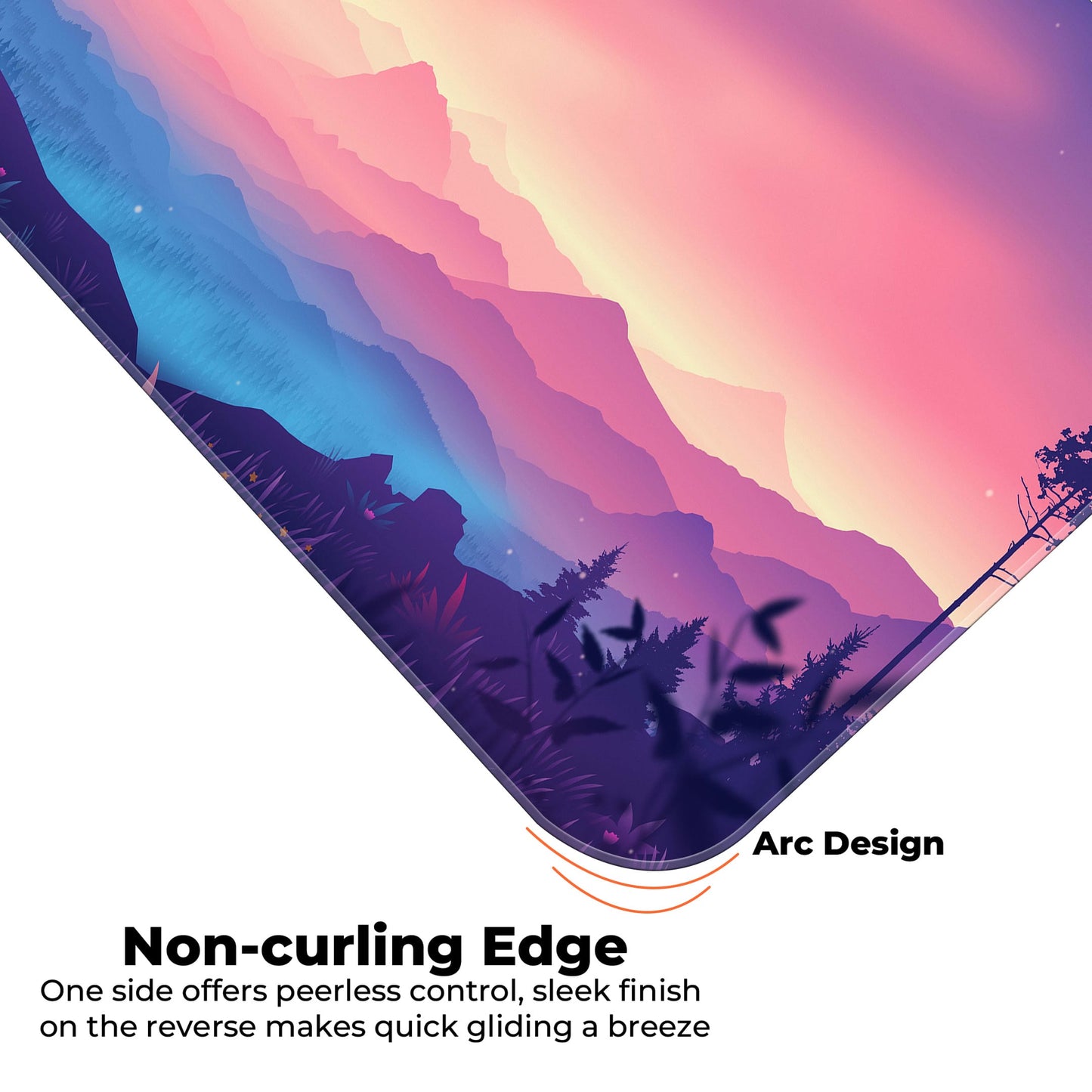 Mountains Subtle - E-XL Mousepad image 4