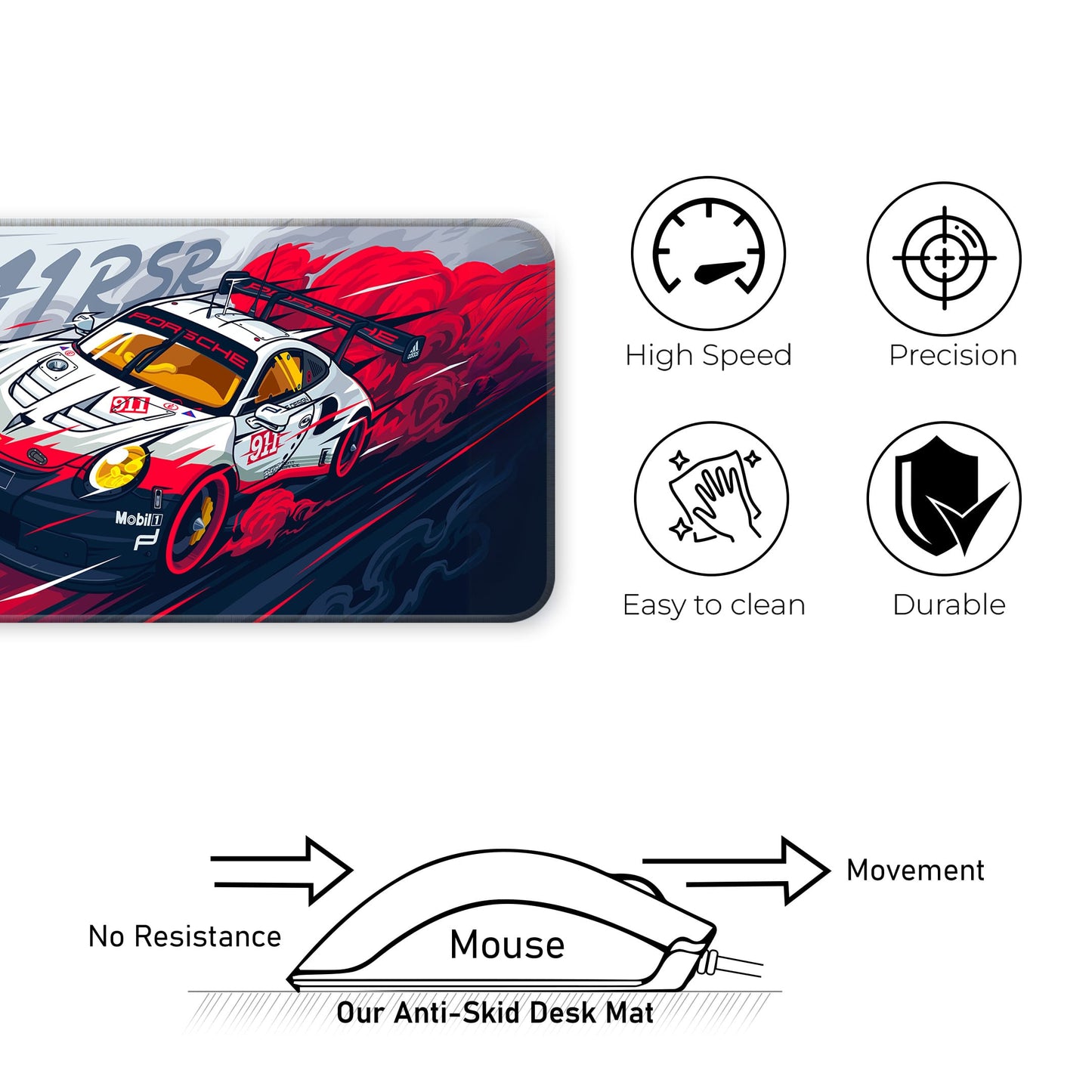 Porshe 911 - E-XL Mousepad image 3