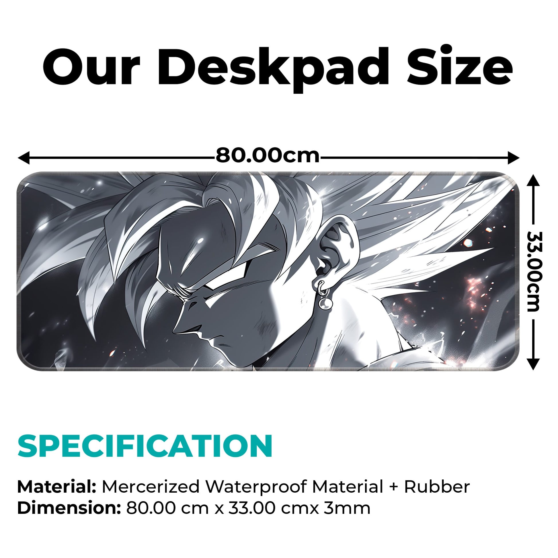 DBZ - Goku Ultra Instinct - E-XL Mousepad image 1