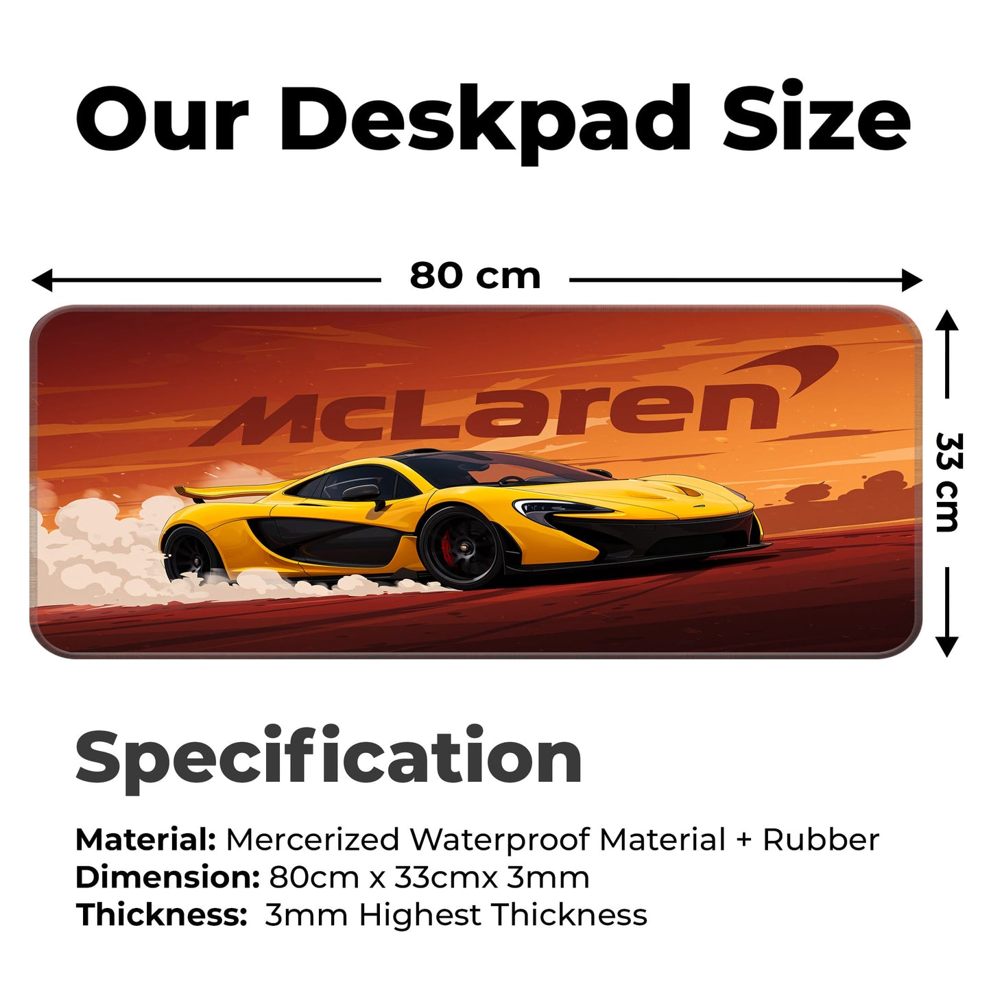 McLaren P1 - E-XL Mousepad image 1