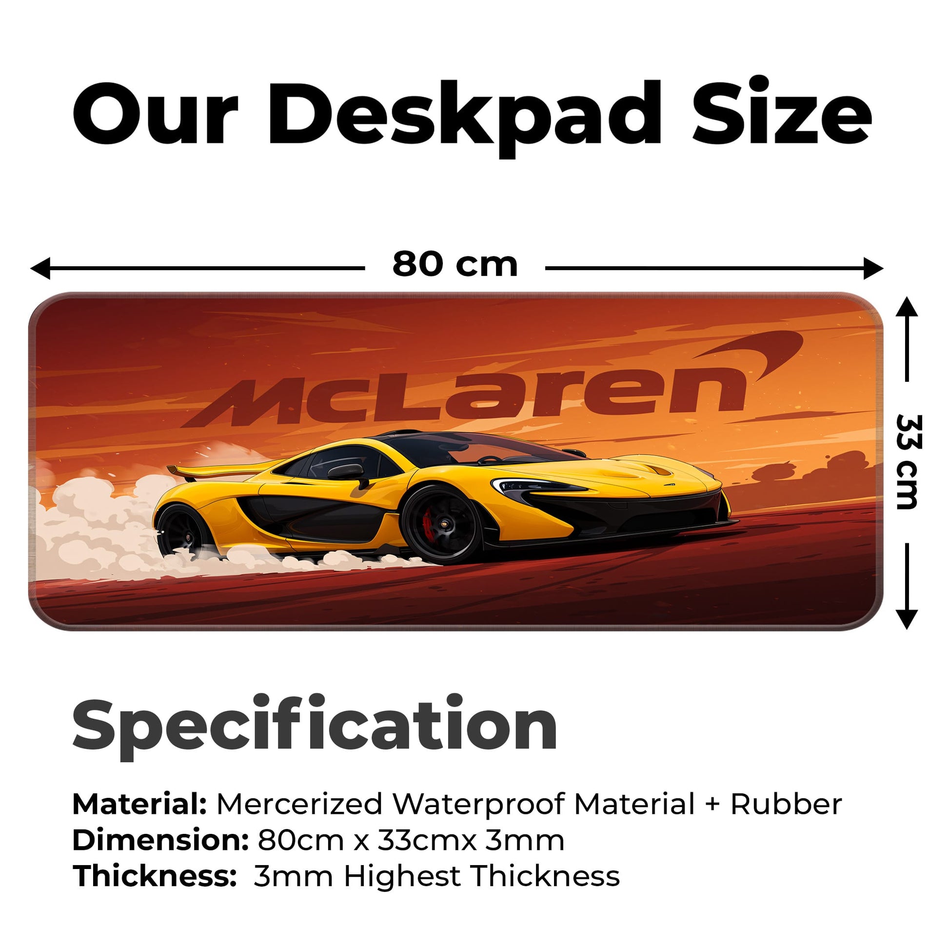 McLaren P1 - E-XL Mousepad image 1