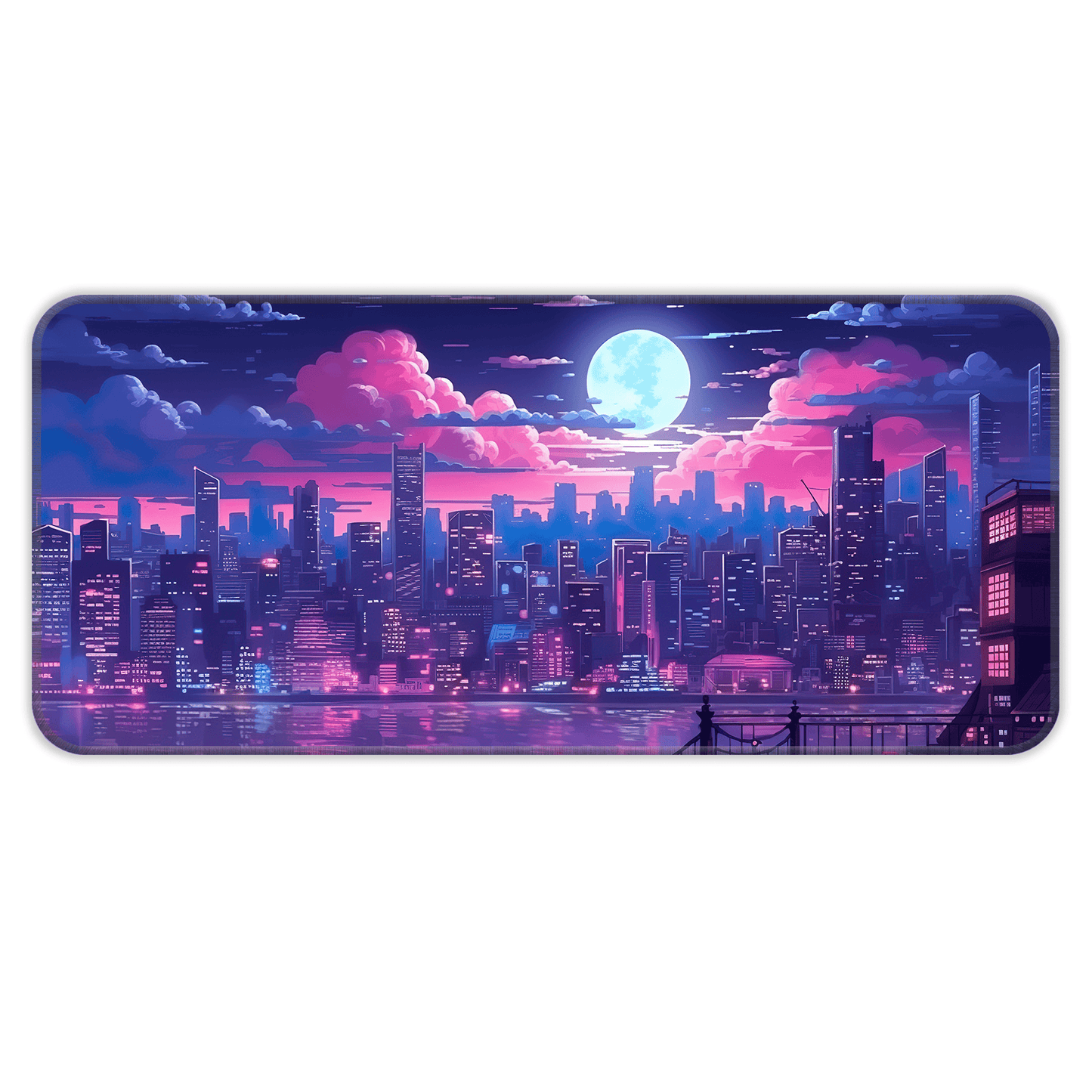 Midnight City Abstract - E-XL Mousepad image 0