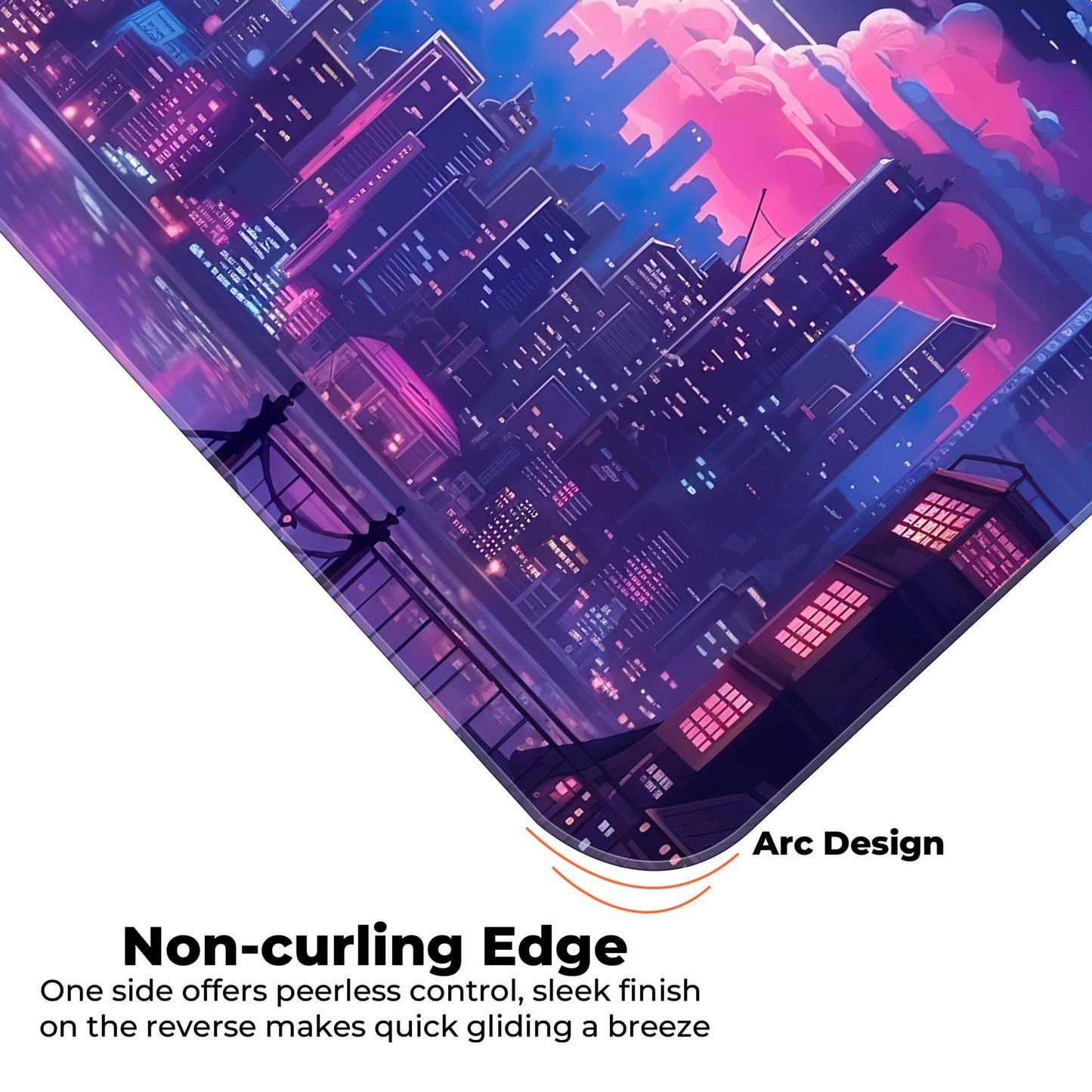 Midnight City Abstract - E-XL Mousepad image 4