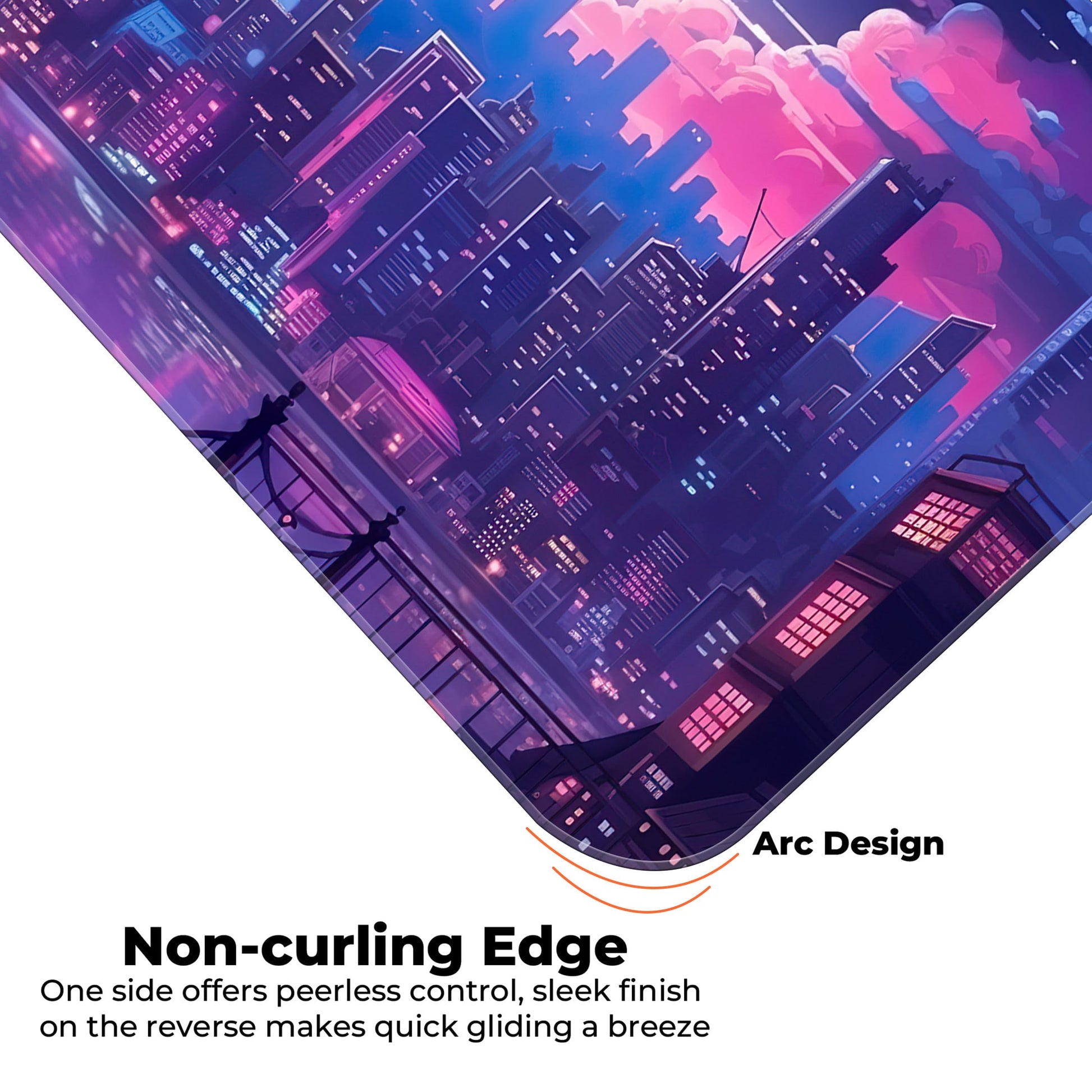 Midnight City Abstract - E-XL Mousepad image 4