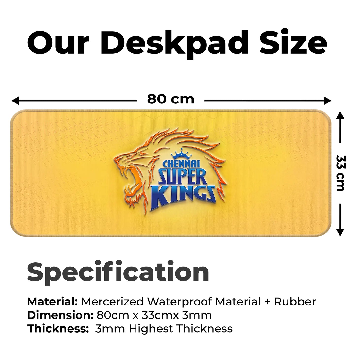 Chennai – E-XL Size Mousepad (Special IPL Edition)