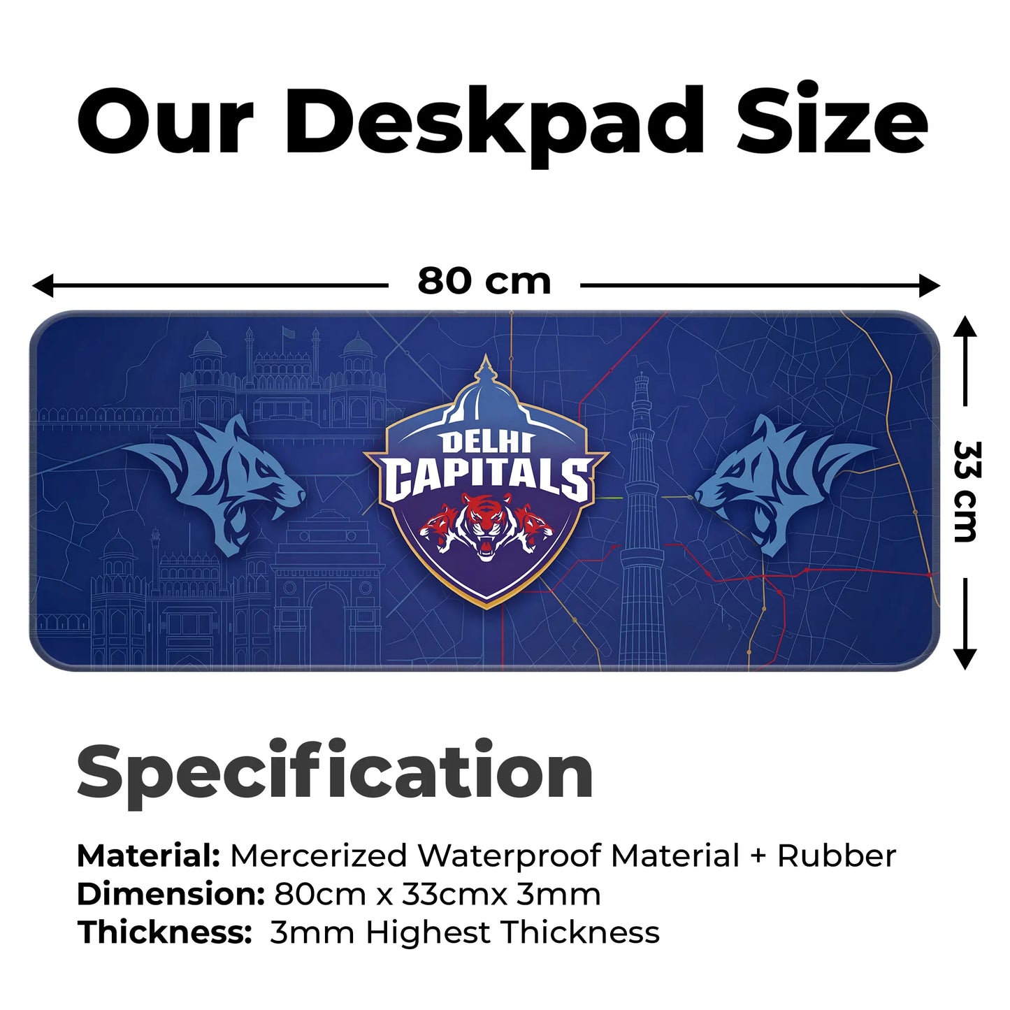 Delhi – E-XL Size Mousepad (Special IPL Edition)