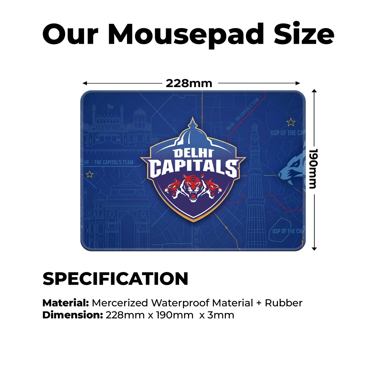 Delhi – S Size Mousepad (Special IPL Edition)