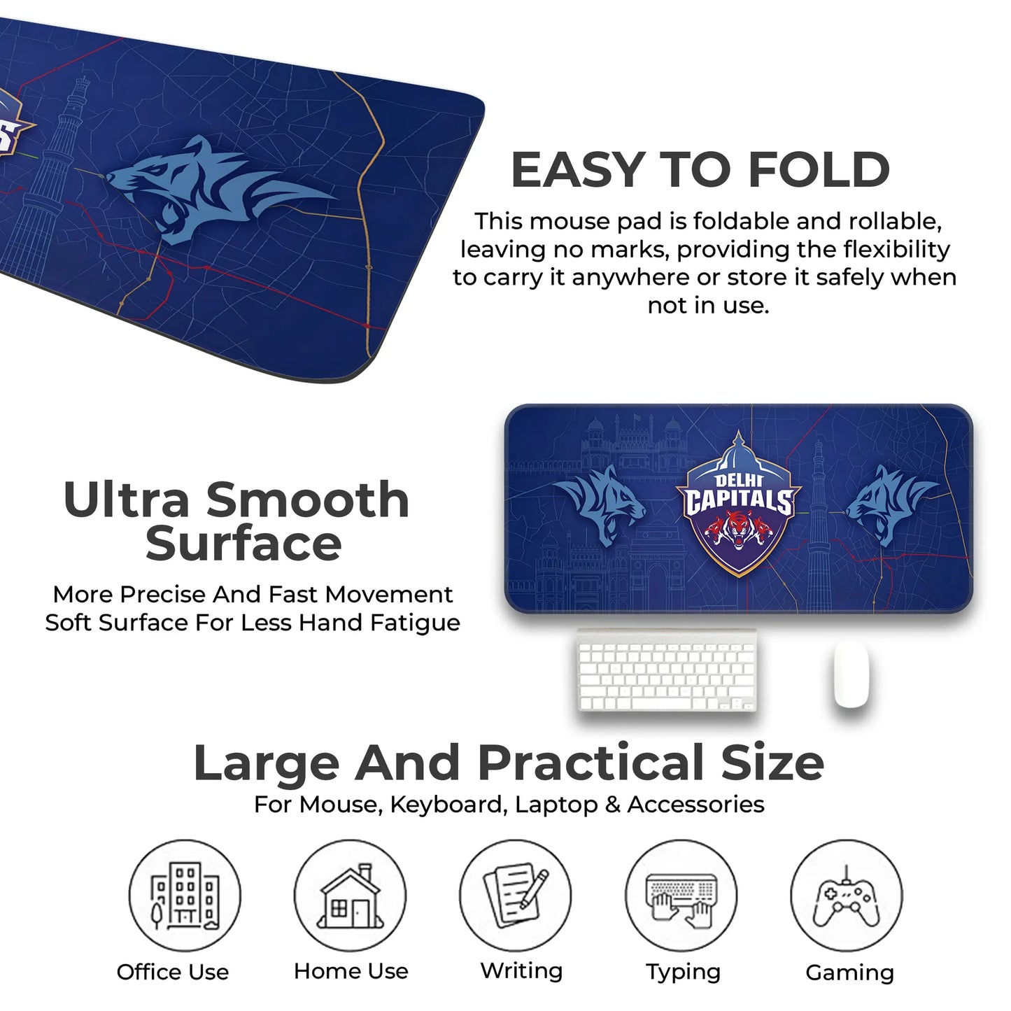 Delhi – E-XL Size Mousepad (Special IPL Edition)