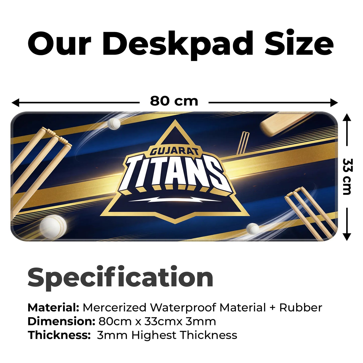 Gujarat – E-XL Size Mousepad (Special IPL Edition)