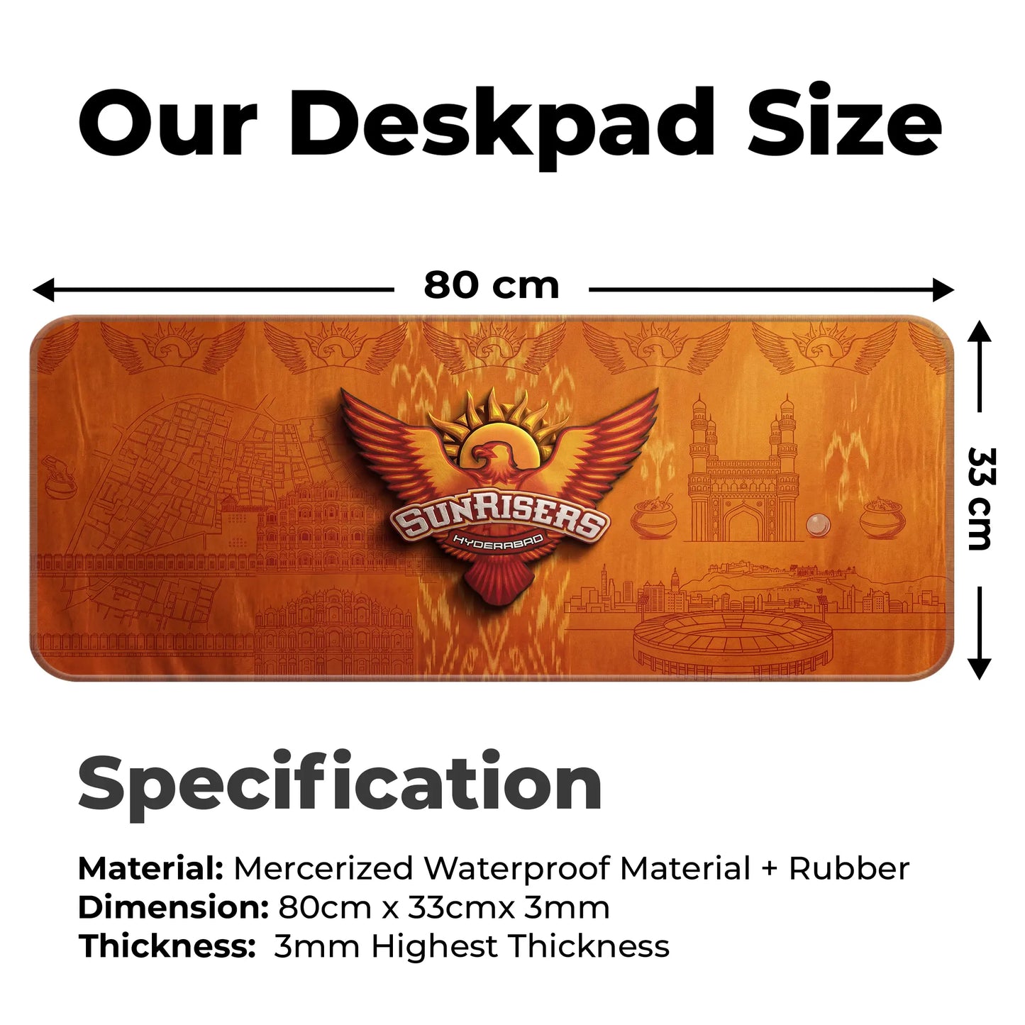 Hyderabad – E-XL Size Mousepad (Special IPL Edition)