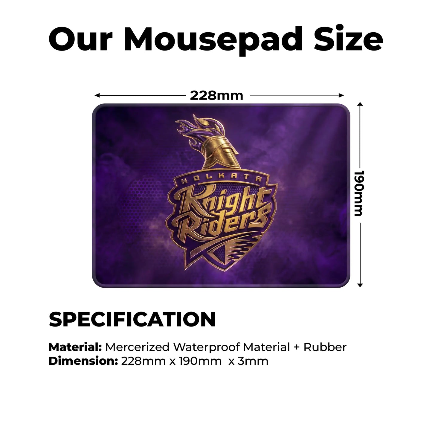 Kolkata – S Size Mousepad (Special IPL Edition)