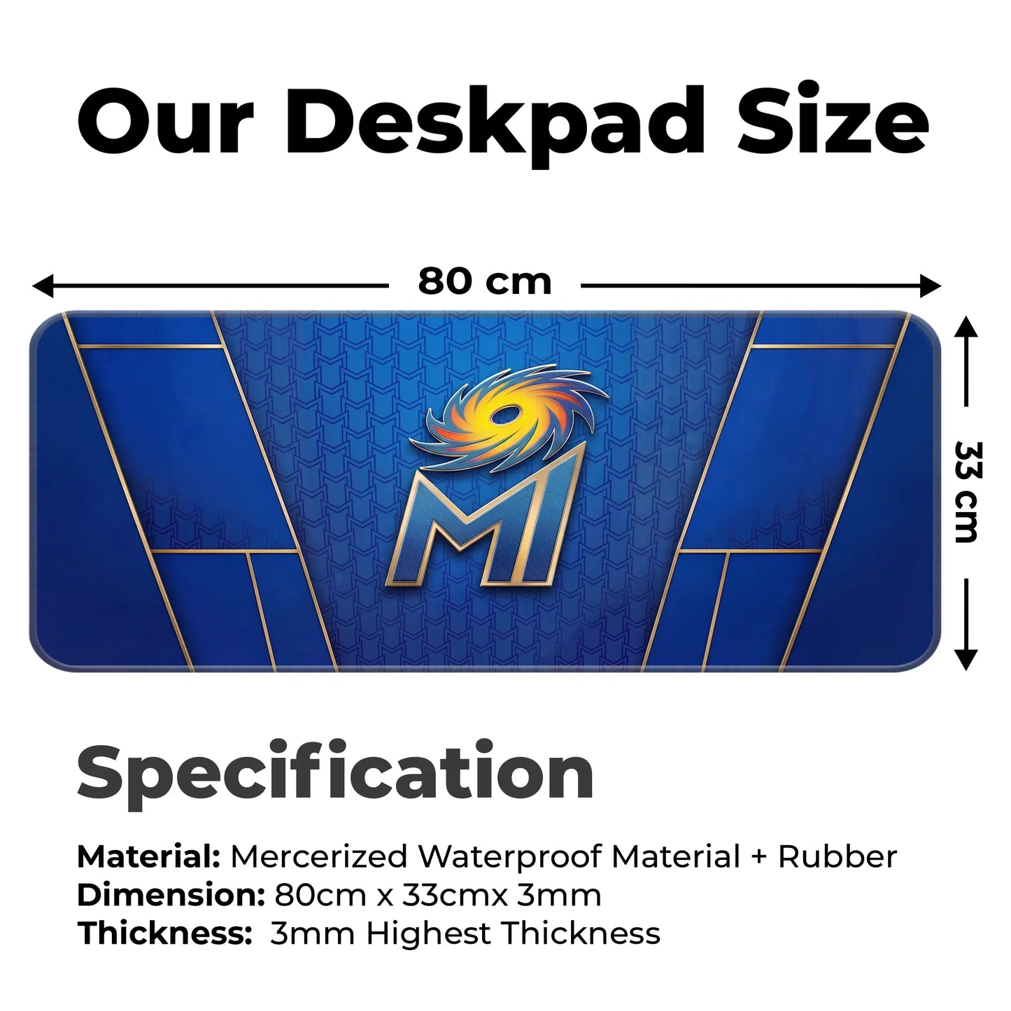 Mumbai  – E-XL Size Mousepad (Special IPL Edition)