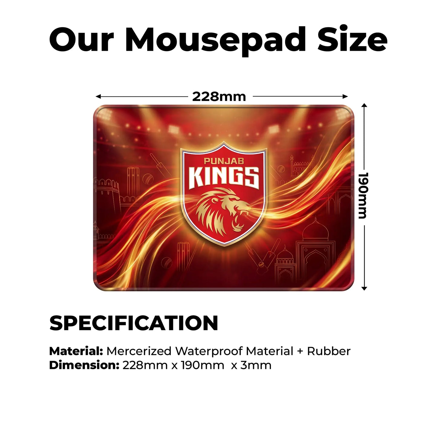 Punjab – S Size Mousepad (Special IPL Edition)