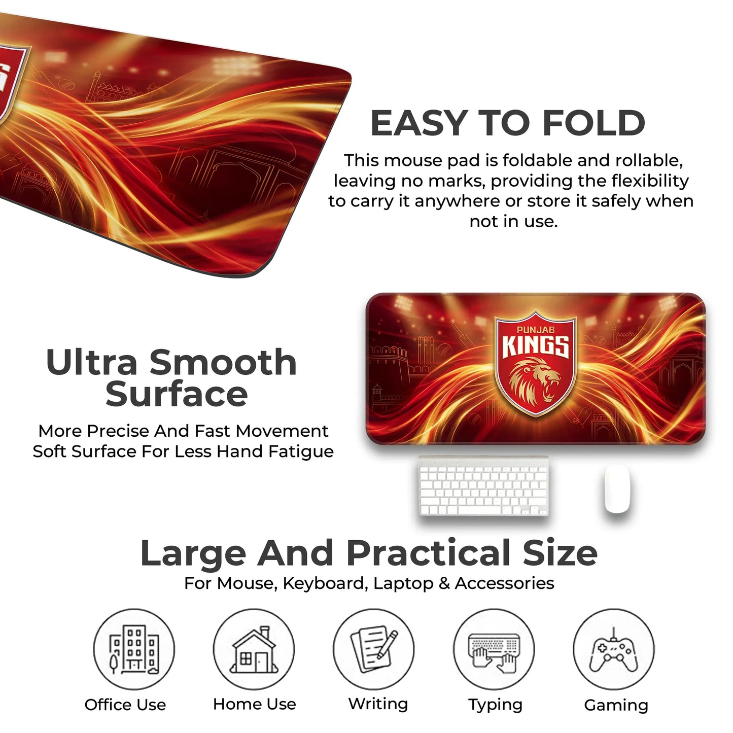 Punjab – E-XL Size Mousepad (Special IPL Edition)