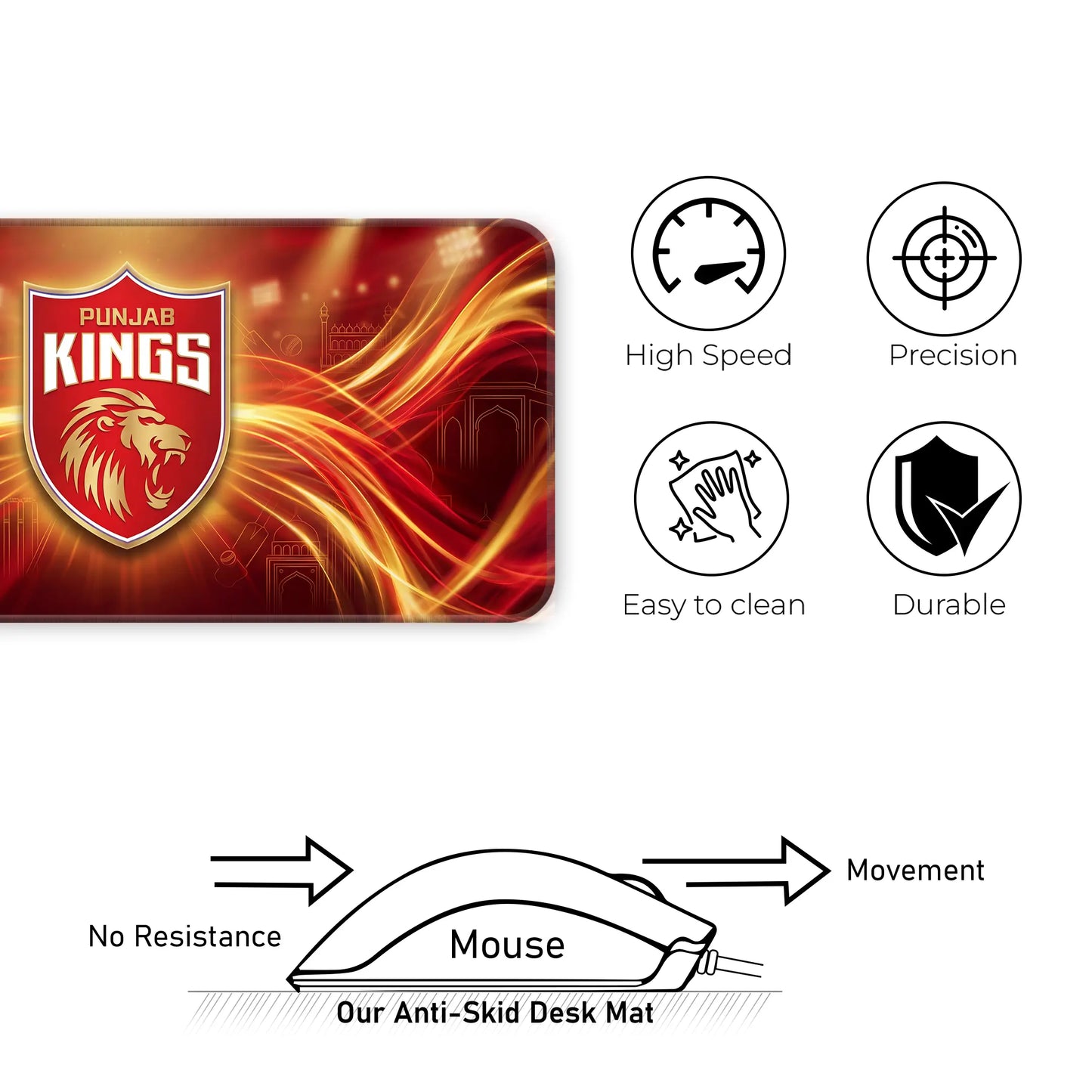 Punjab – E-XL Size Mousepad (Special IPL Edition)