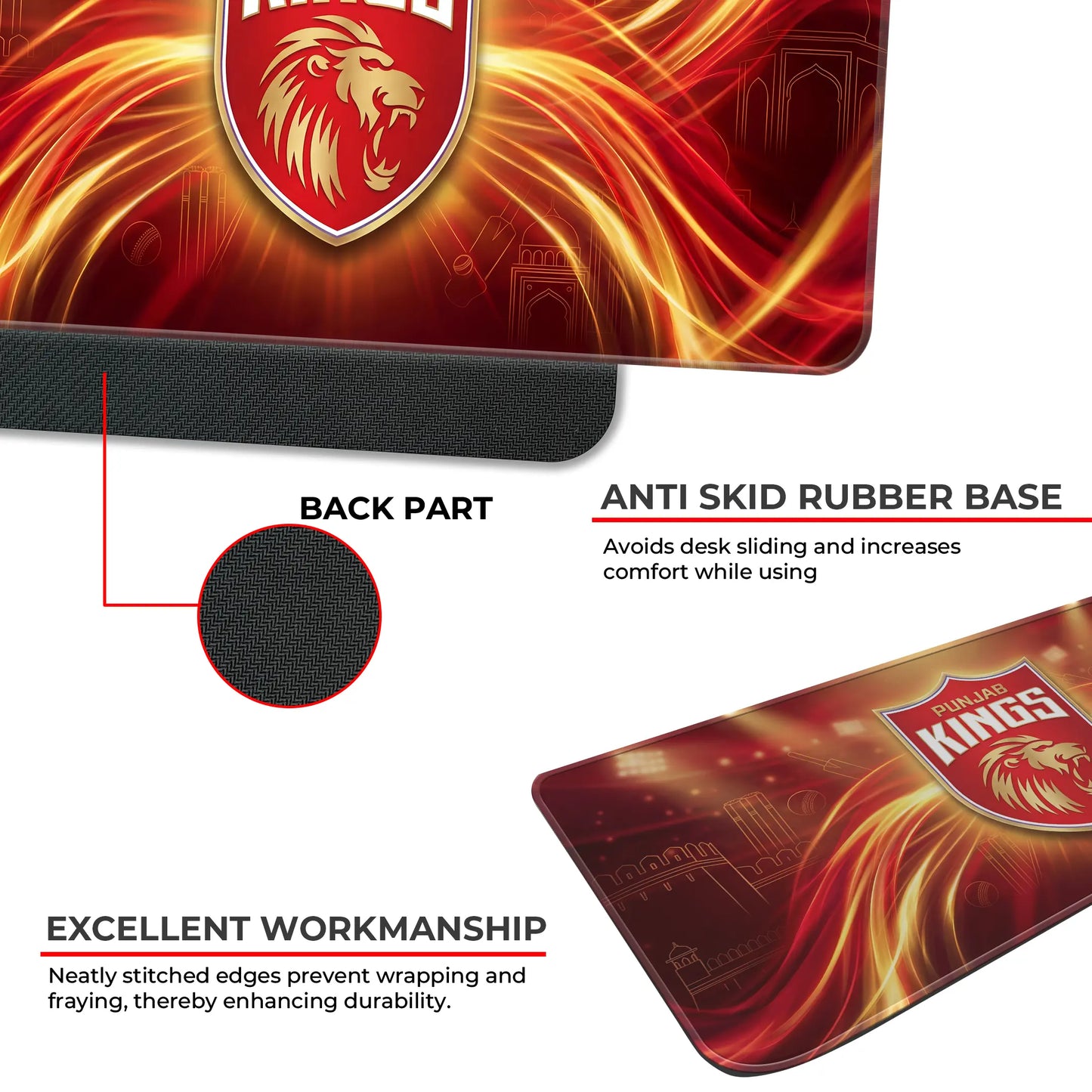 Punjab – E-XL Size Mousepad (Special IPL Edition)