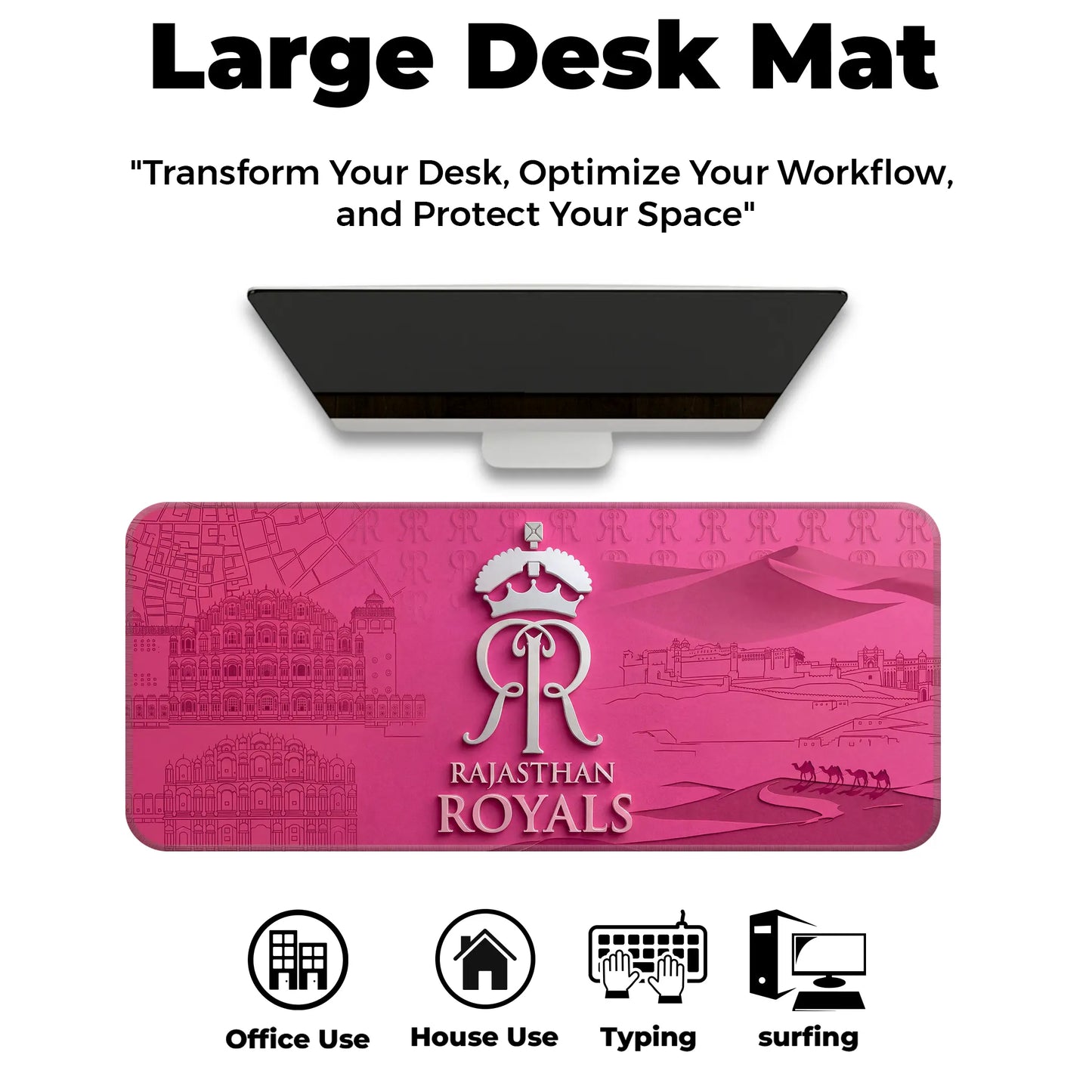 Rajasthan – E-XL Size Mousepad (Special IPL Edition)