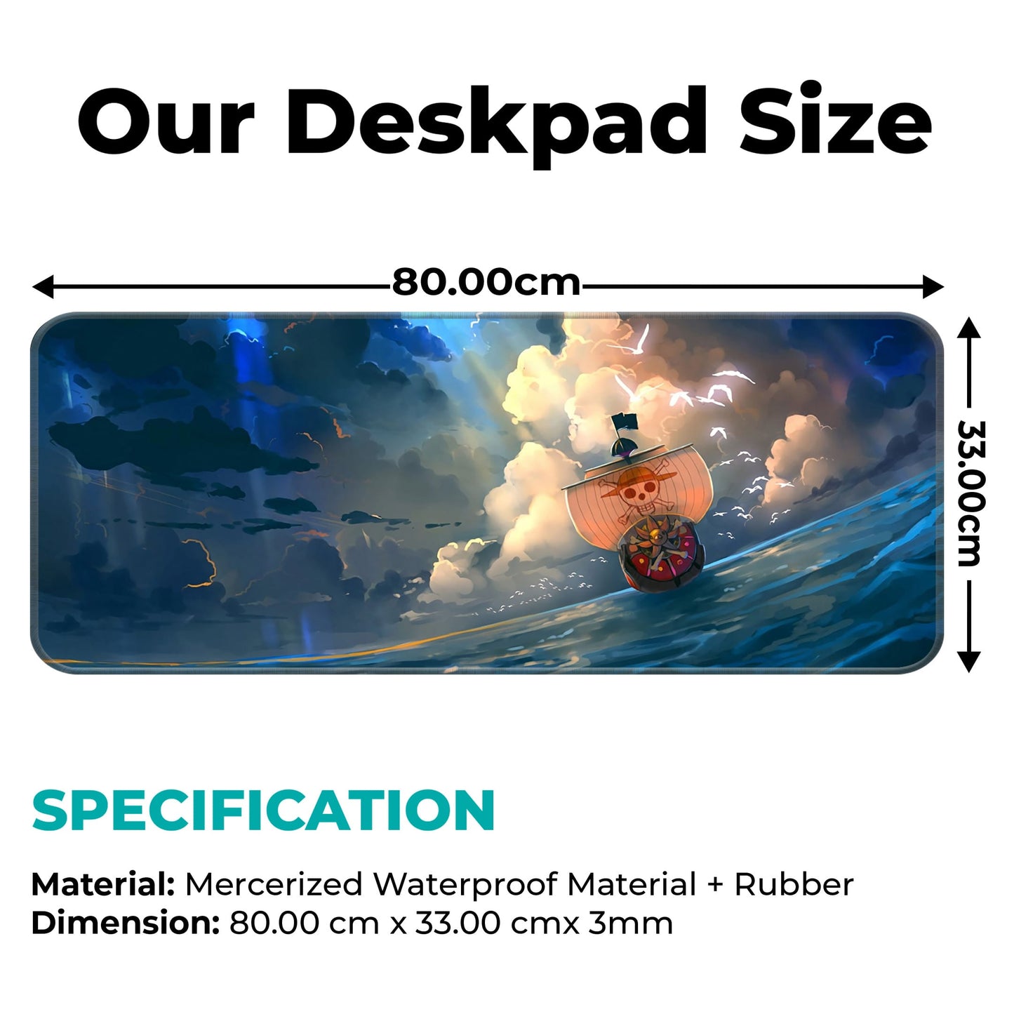 A Thousand Sunny - E-XL Mousepad image 1