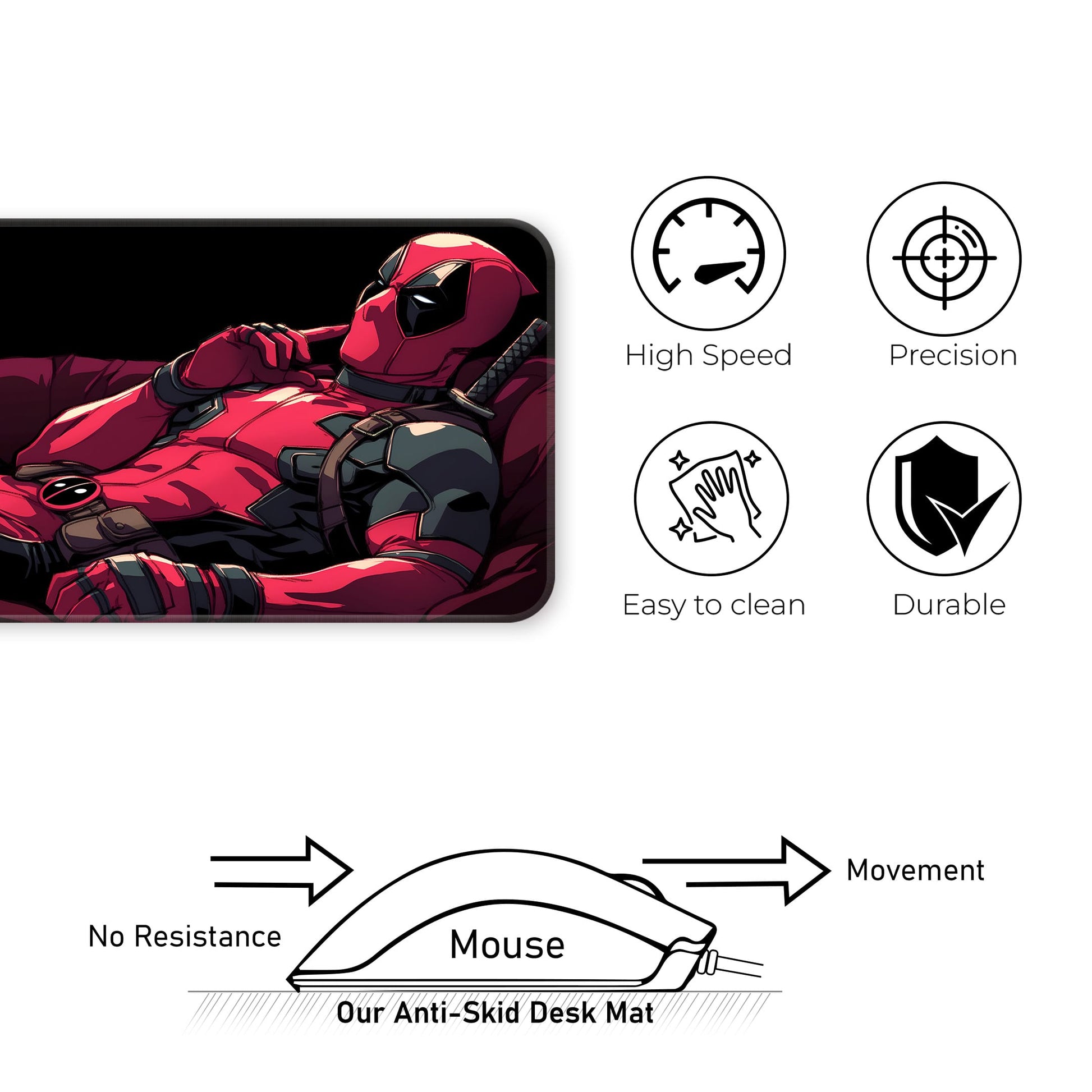 Chilling Deadpool - E-XL Mousepad image 3