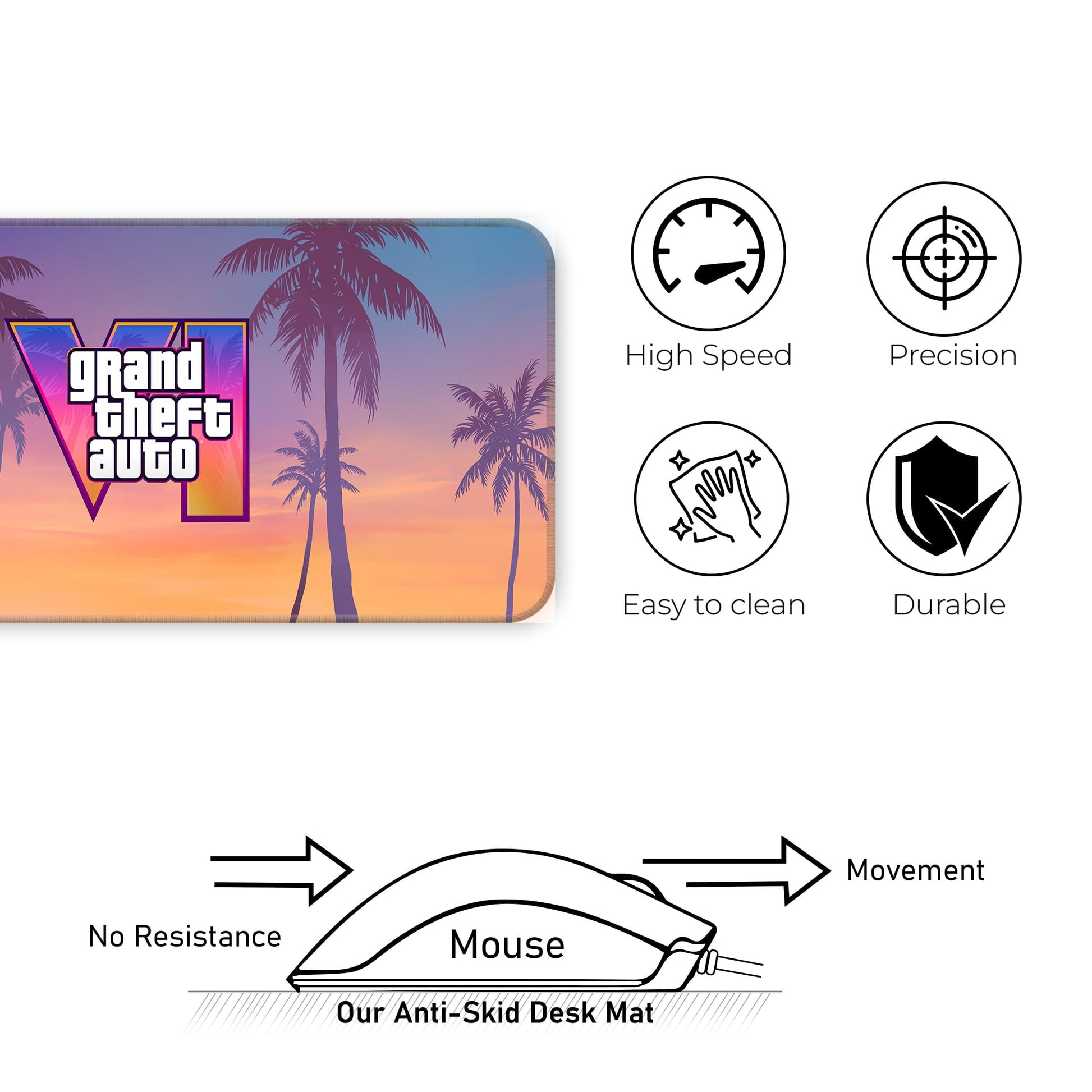 GTA VI - II - E-XL Mousepad image 3