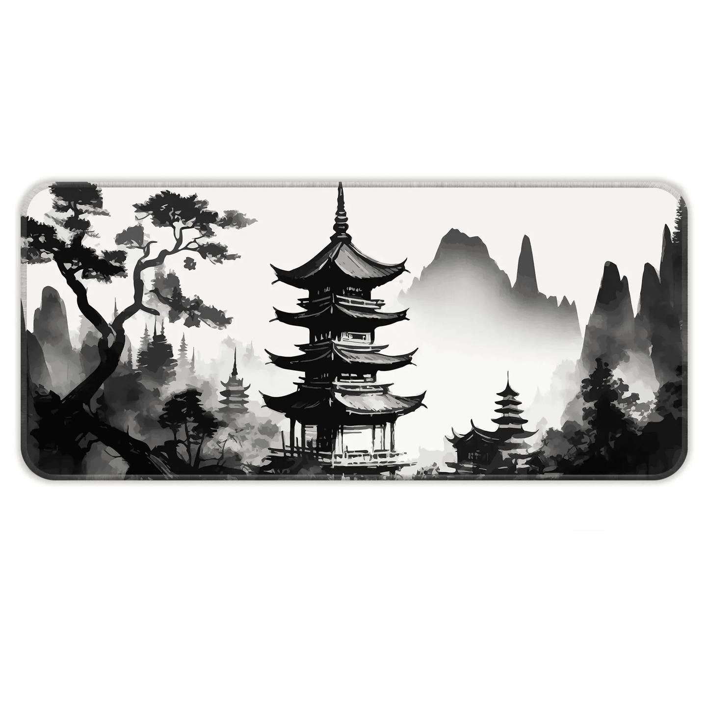 Japanese Zen Temple - E-XL Mousepad image 0