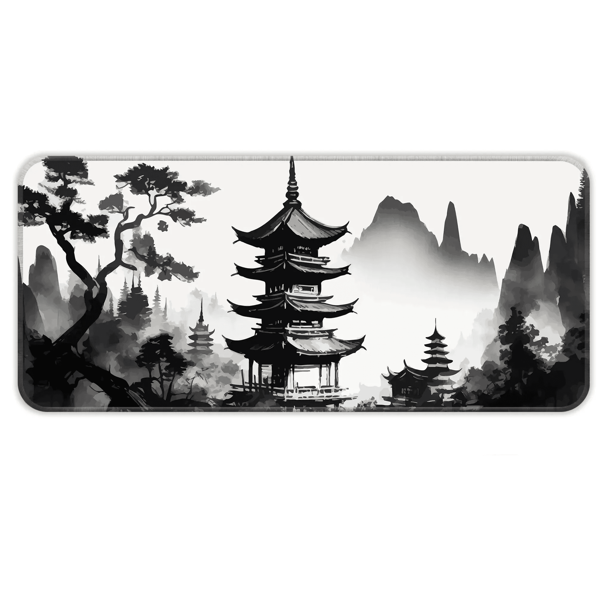 Japanese Zen Temple - E-XL Mousepad image 0
