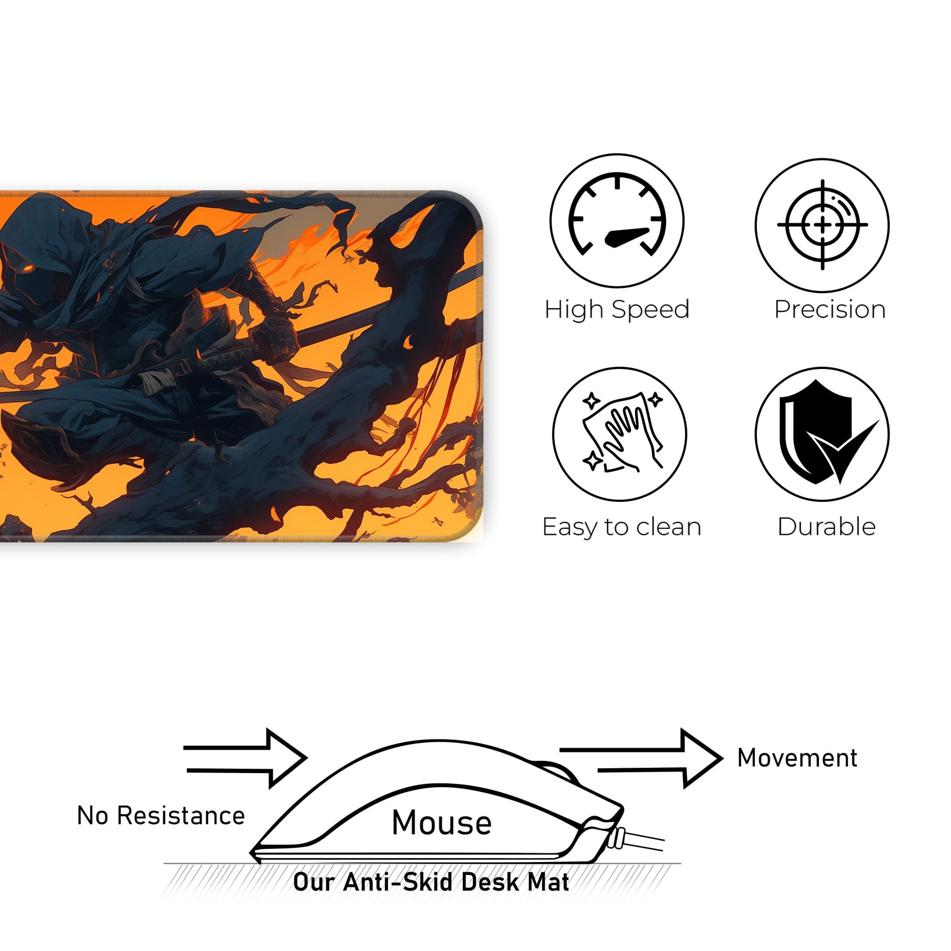 Ninja Abstract - E-XL Mousepad image 3