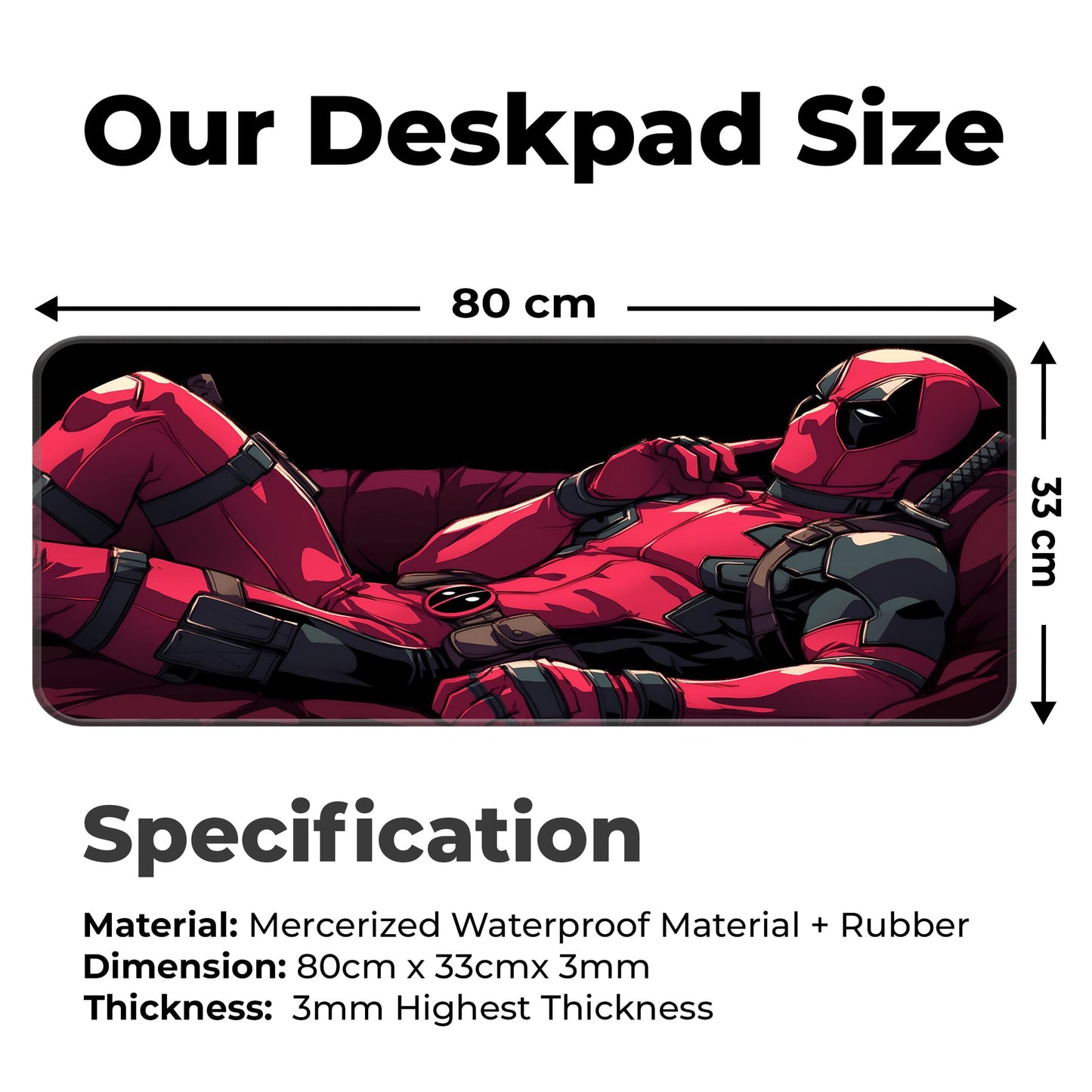 Chilling Deadpool - E-XL Mousepad image 1