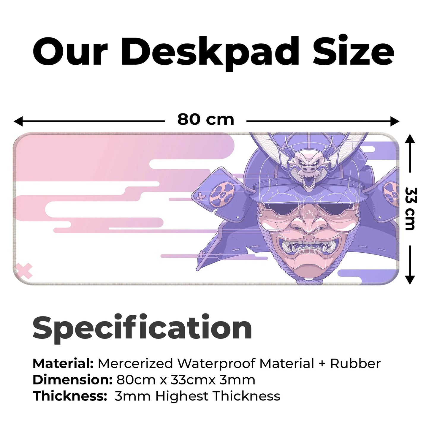 Cyber Oni - Peach - E-XL Mousepad image 1